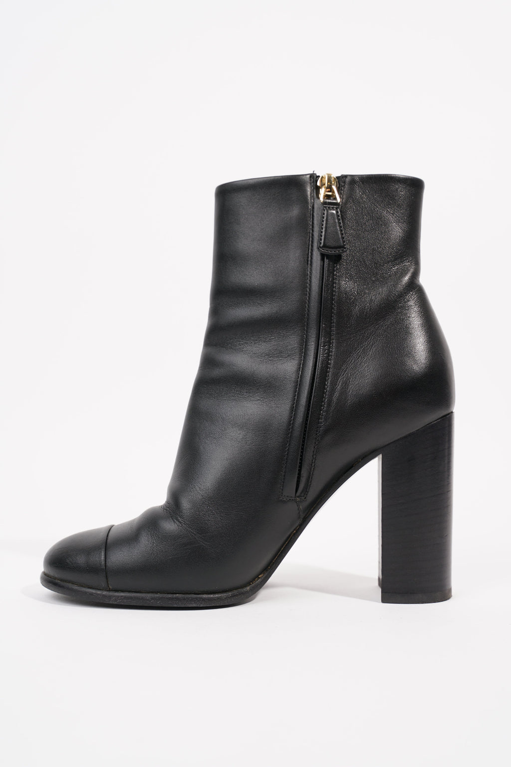 Chanel Womens CC Ankle Boot Black EU 37 / UK 4
