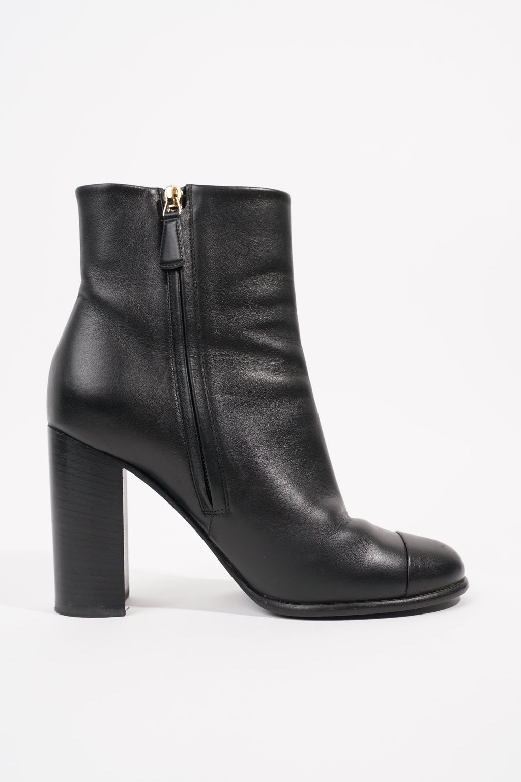 Chanel Womens CC Ankle Boot Black EU 37 / UK 4