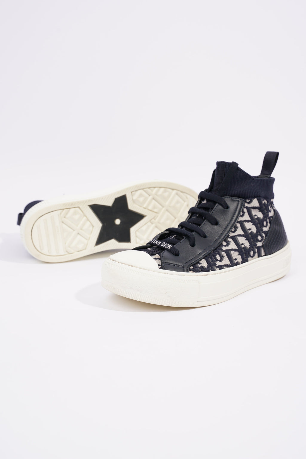 Christian Dior Womens Walk n' Dior Navy EU 35.5 / UK 2.5