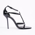 Saint Laurent Womens Cassandra 100 Patent Black EU 37 / UK 4