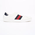 Gucci Mens Ace White / Navy / Red EU 44.5 / UK 10.5