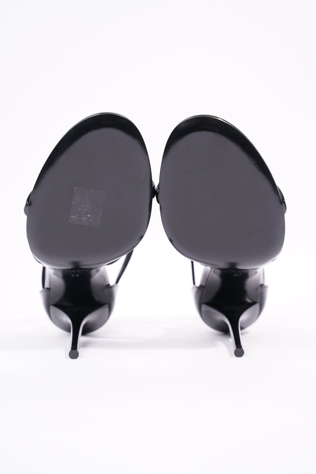 Saint Laurent Womens Cassandra 100 Patent Black EU 37 / UK 4