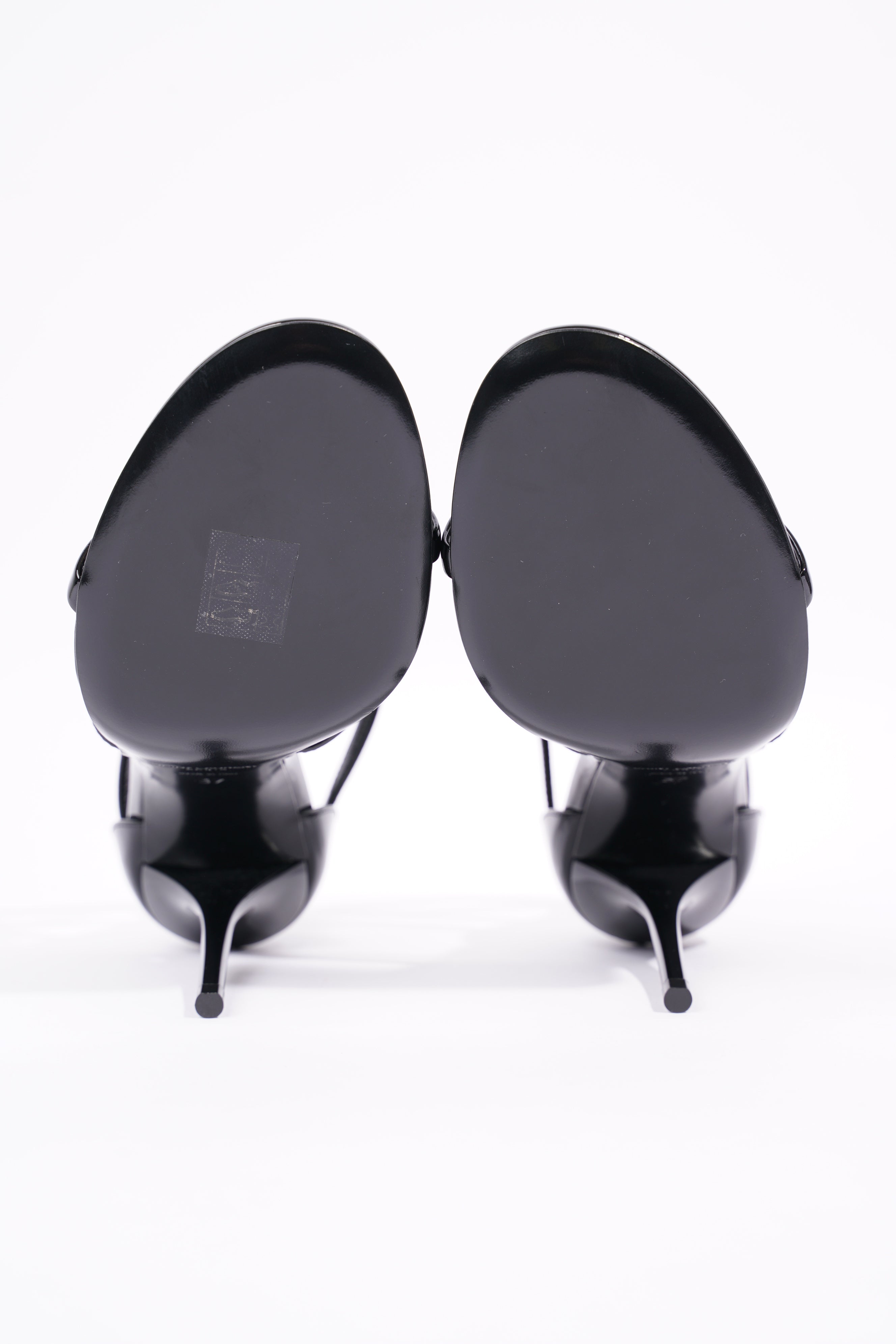Saint Laurent Womens Cassandra 100 Patent Black EU 37 / UK 4