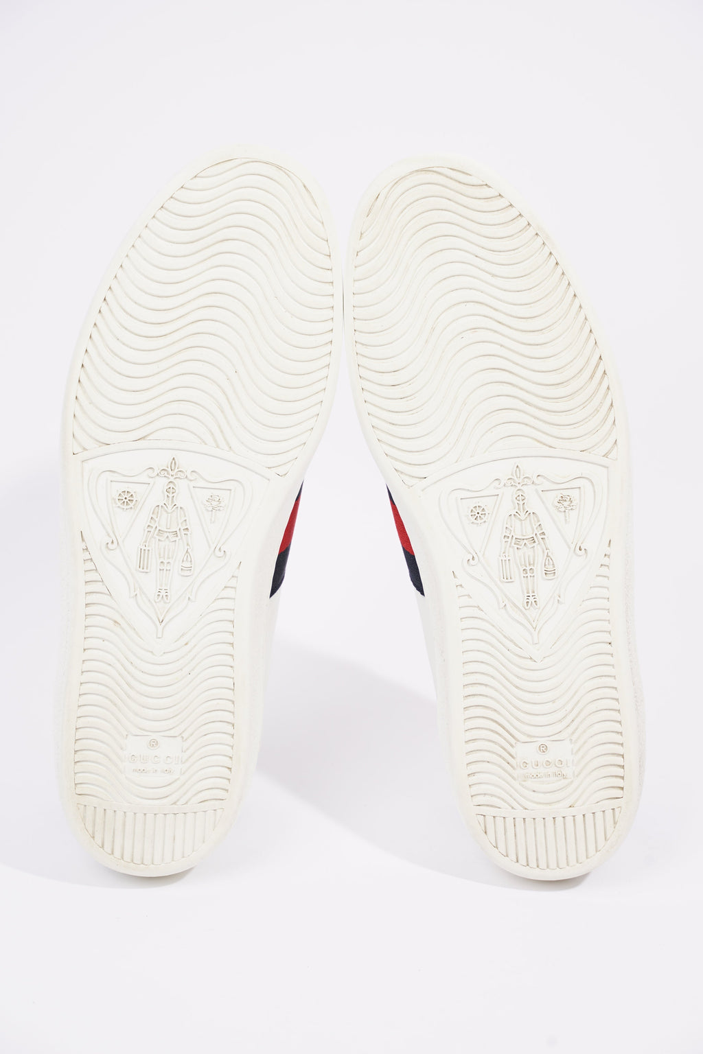 Gucci Mens Ace White / Navy / Red EU 44.5 / UK 10.5