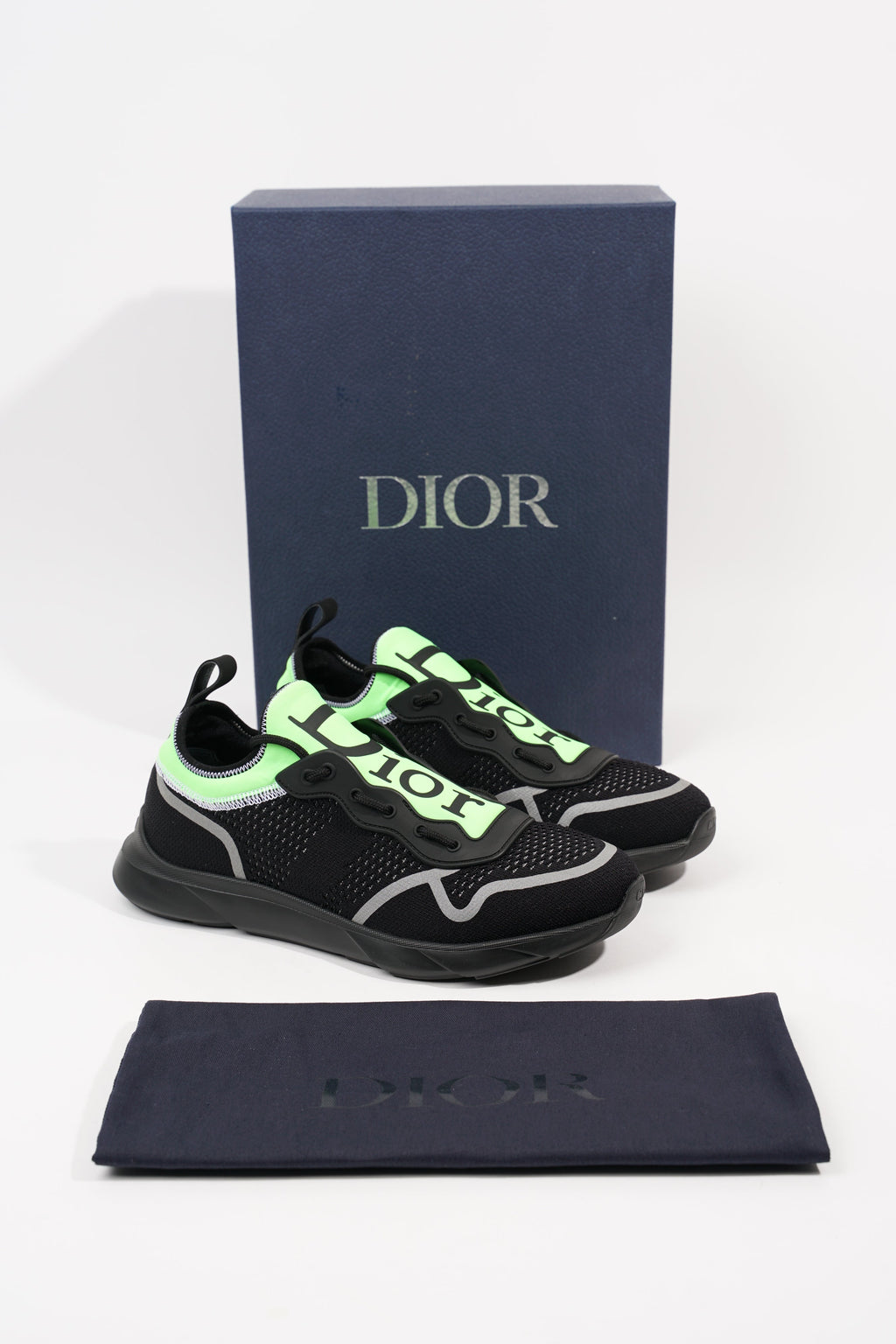 Christian Dior Mens B21 Black Green EU 41 / UK 7