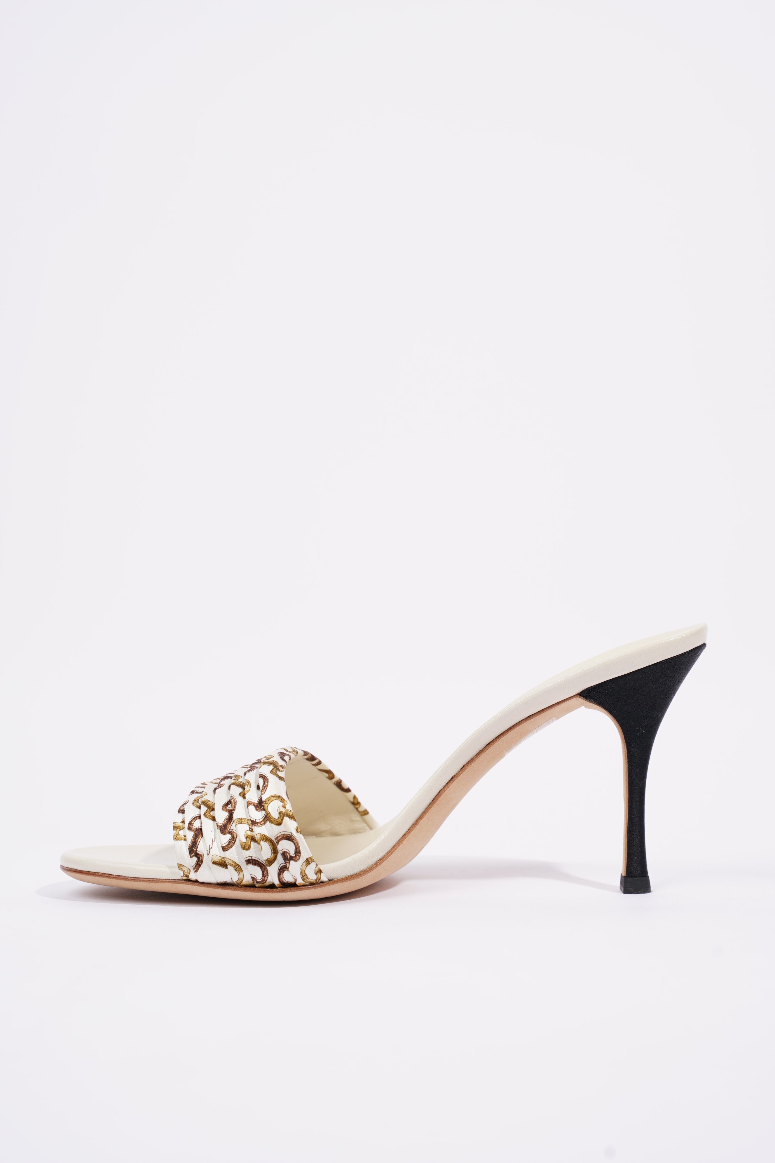 Gucci Womens Christelle Fabric Mule White EU 38 / UK 5