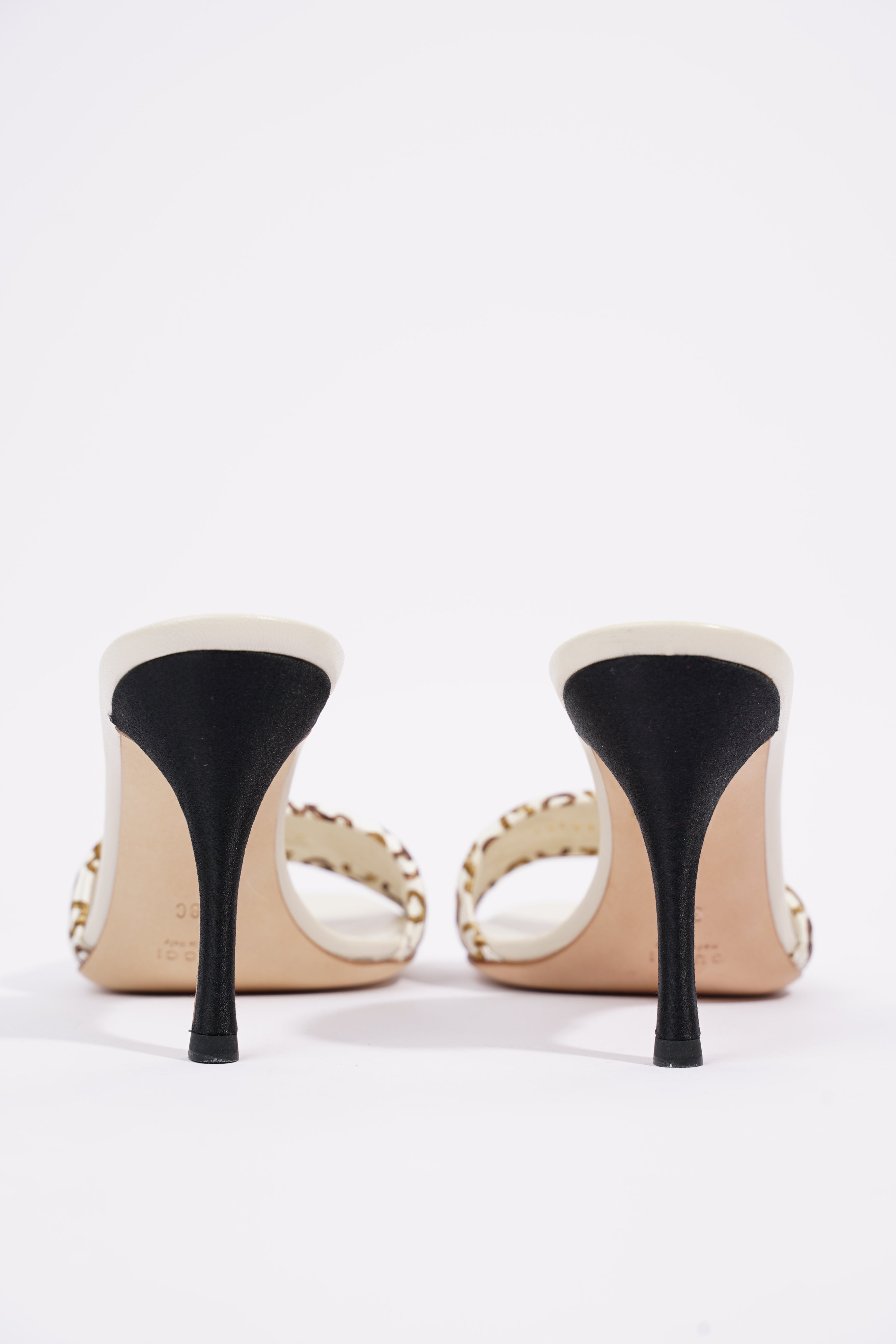 Gucci Womens Christelle Fabric Mule White EU 38 / UK 5