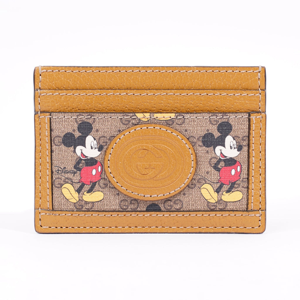 Gucci x Disney Womens Card Holder Brown