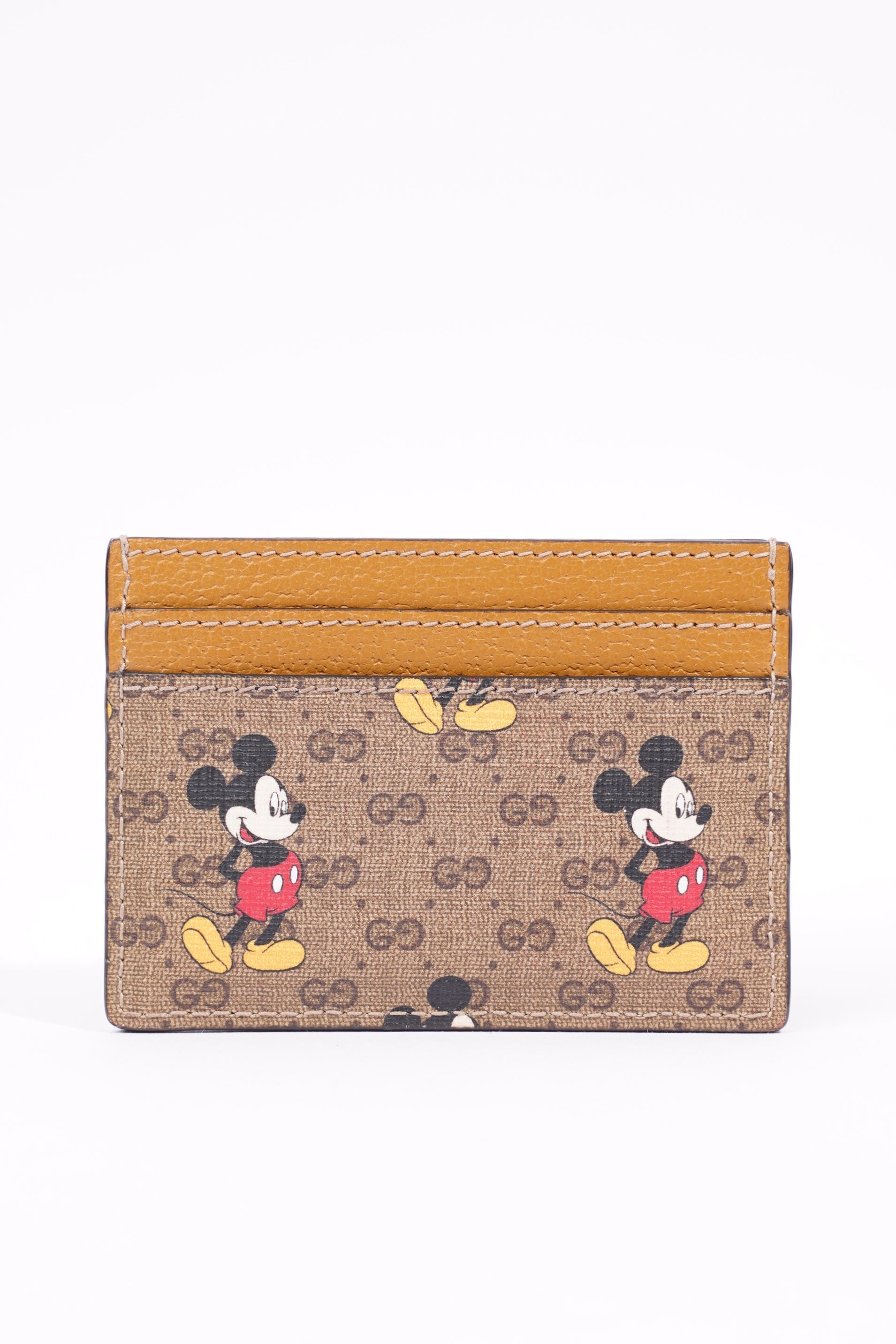Gucci x Disney Womens Card Holder Brown