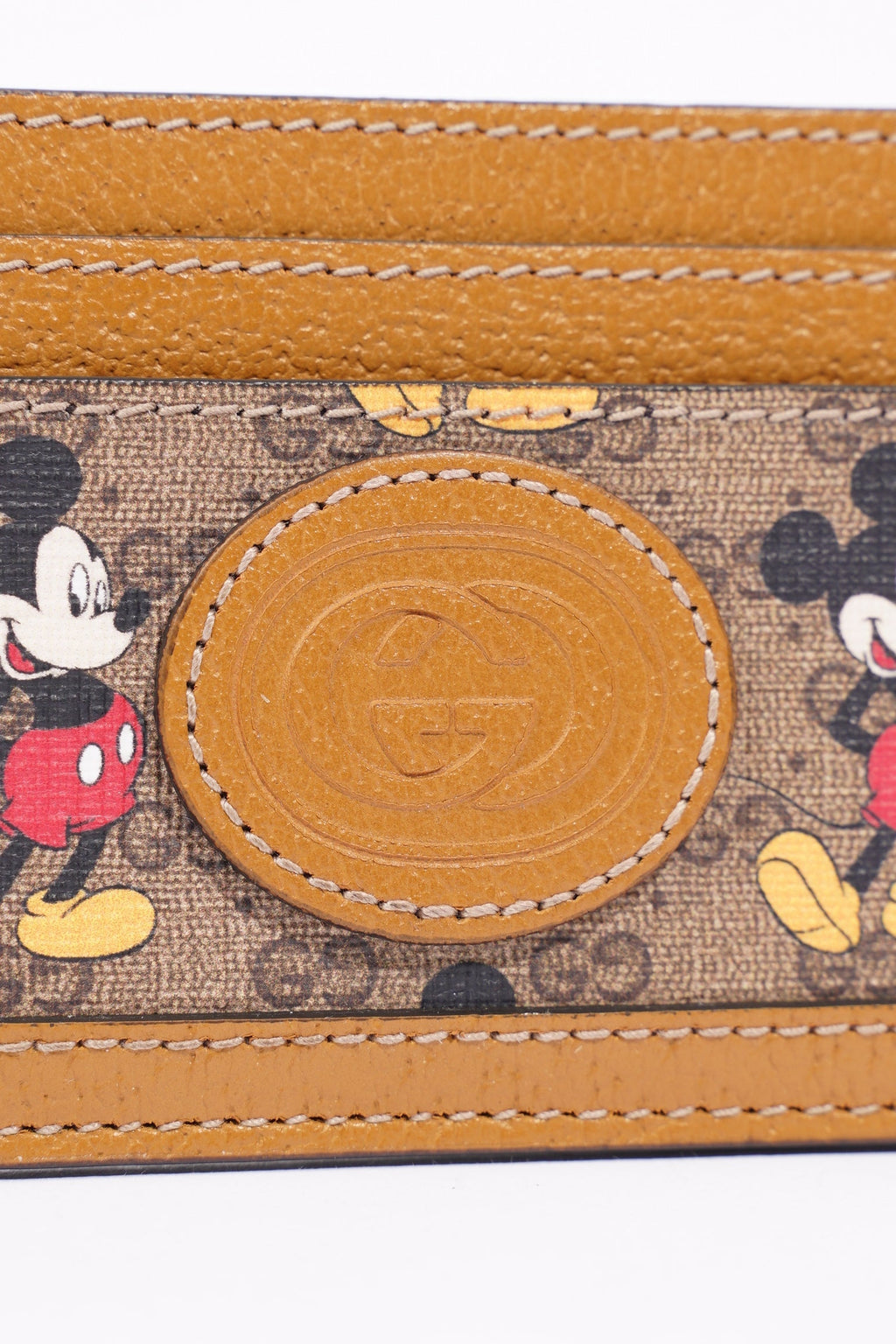 Gucci x Disney Womens Card Holder Brown
