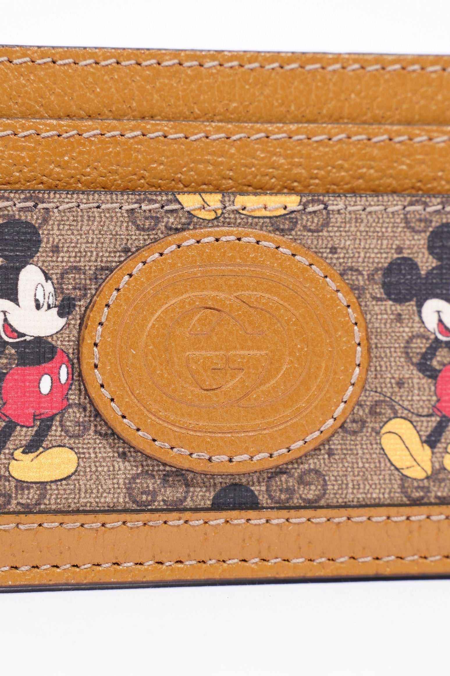 Gucci x Disney Womens Card Holder Brown