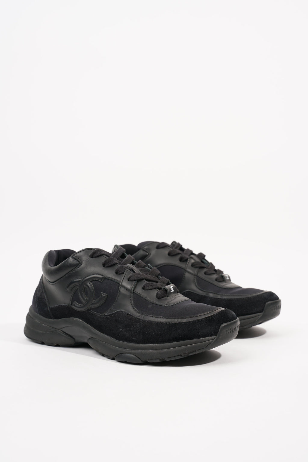 Chanel Womens CC Logo Black EU 38 / UK 5