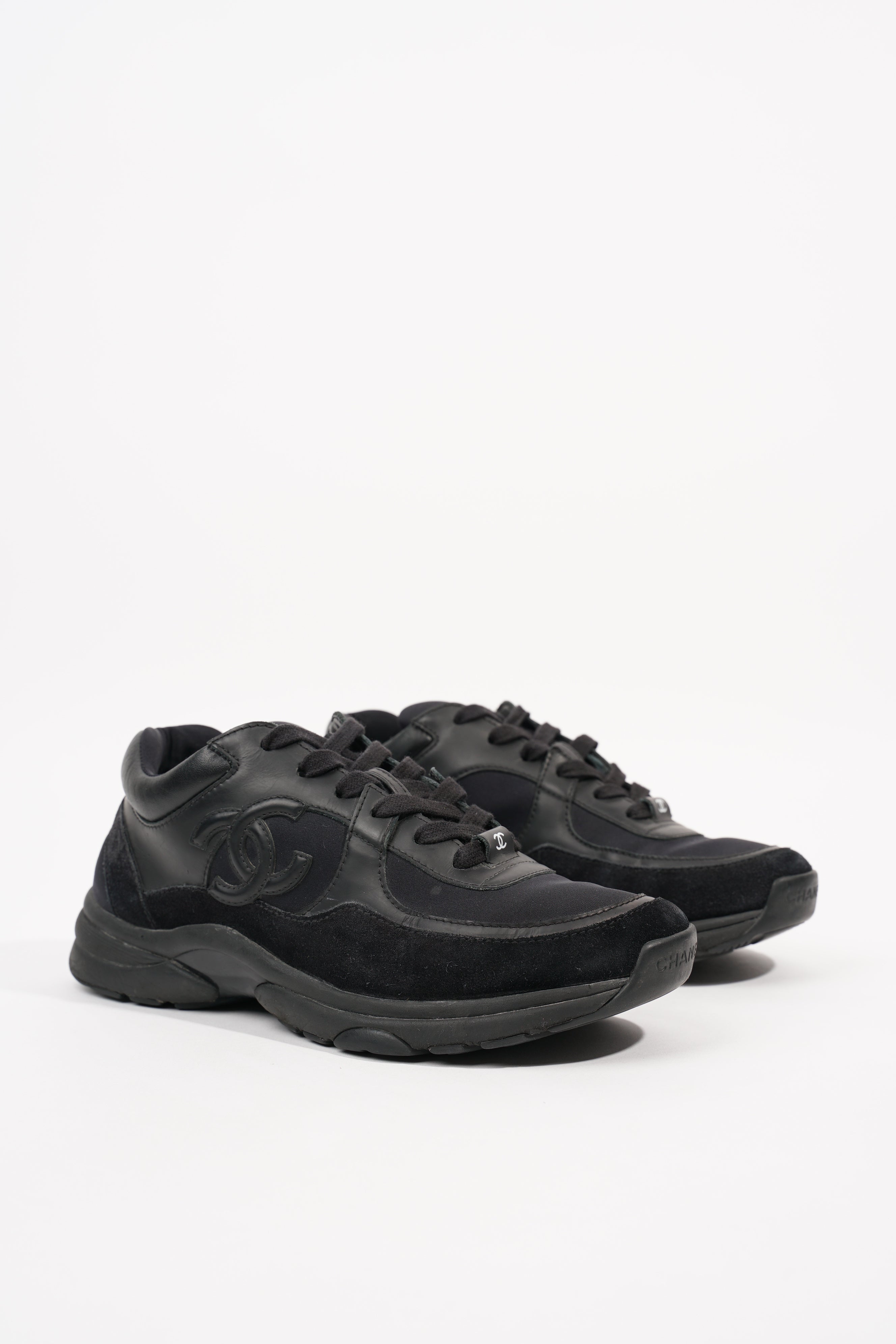 Chanel Womens CC Logo Black EU 38 / UK 5