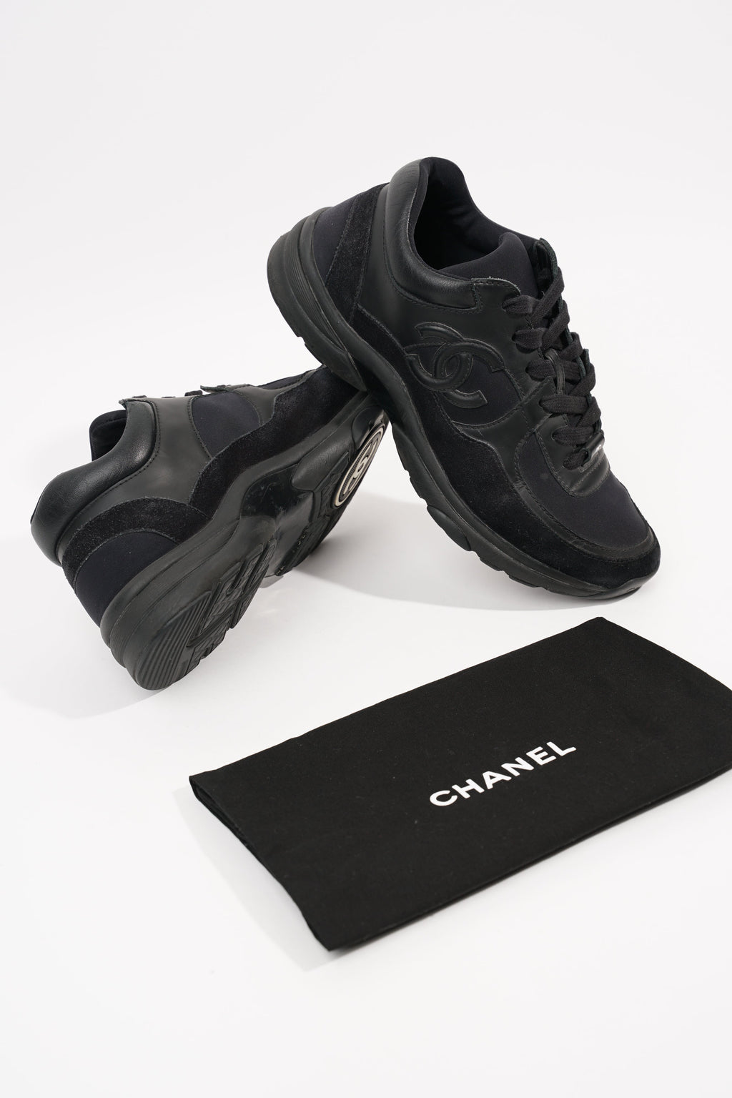 Chanel Womens CC Logo Black EU 38 / UK 5