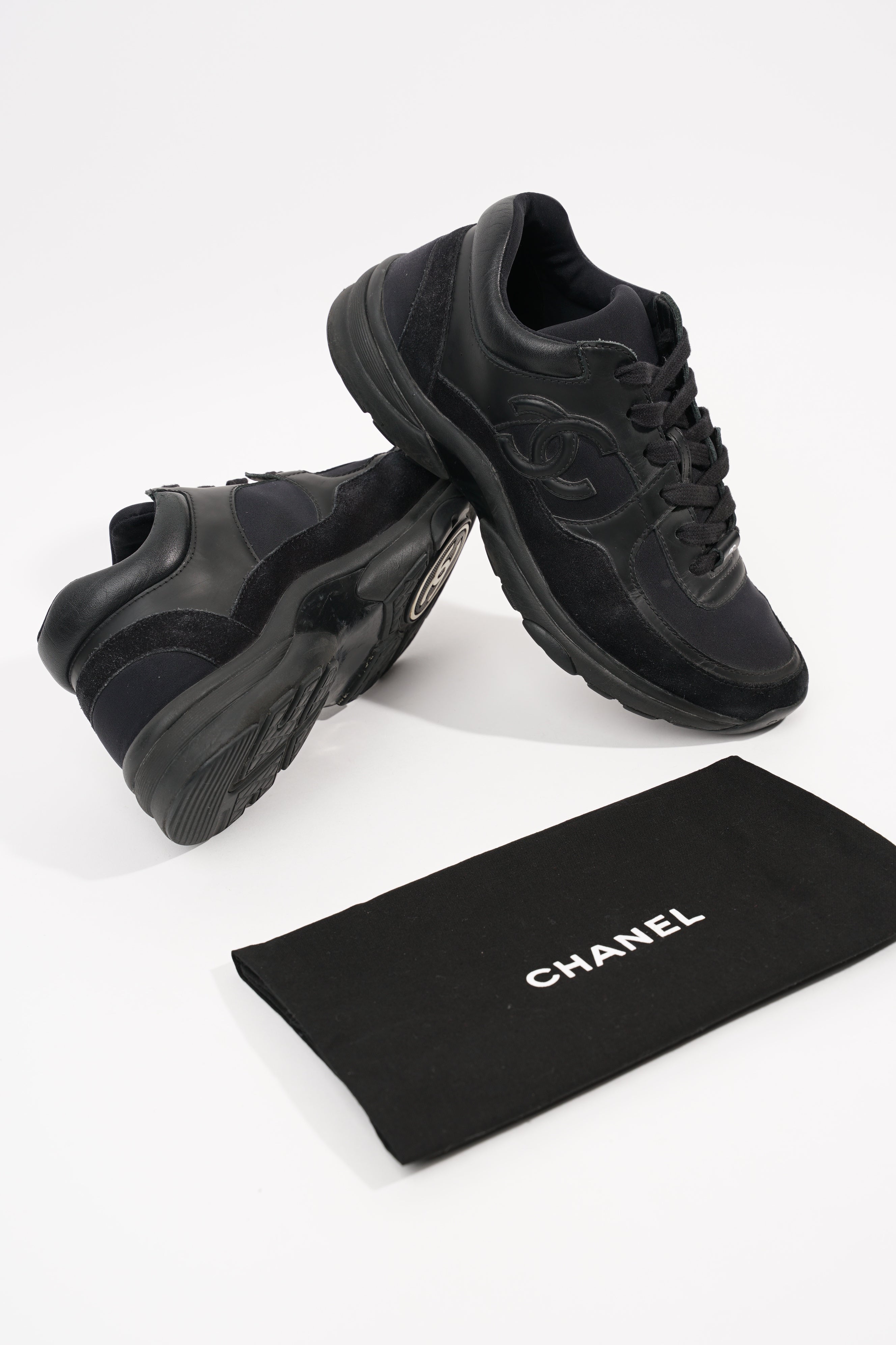 Chanel Womens CC Logo Black EU 38 / UK 5