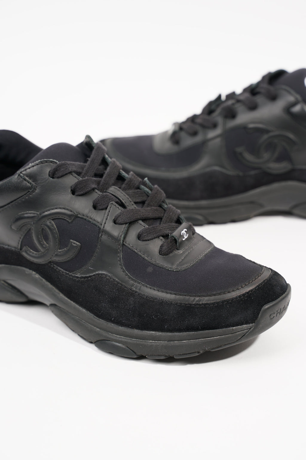 Chanel Womens CC Logo Black EU 38 / UK 5