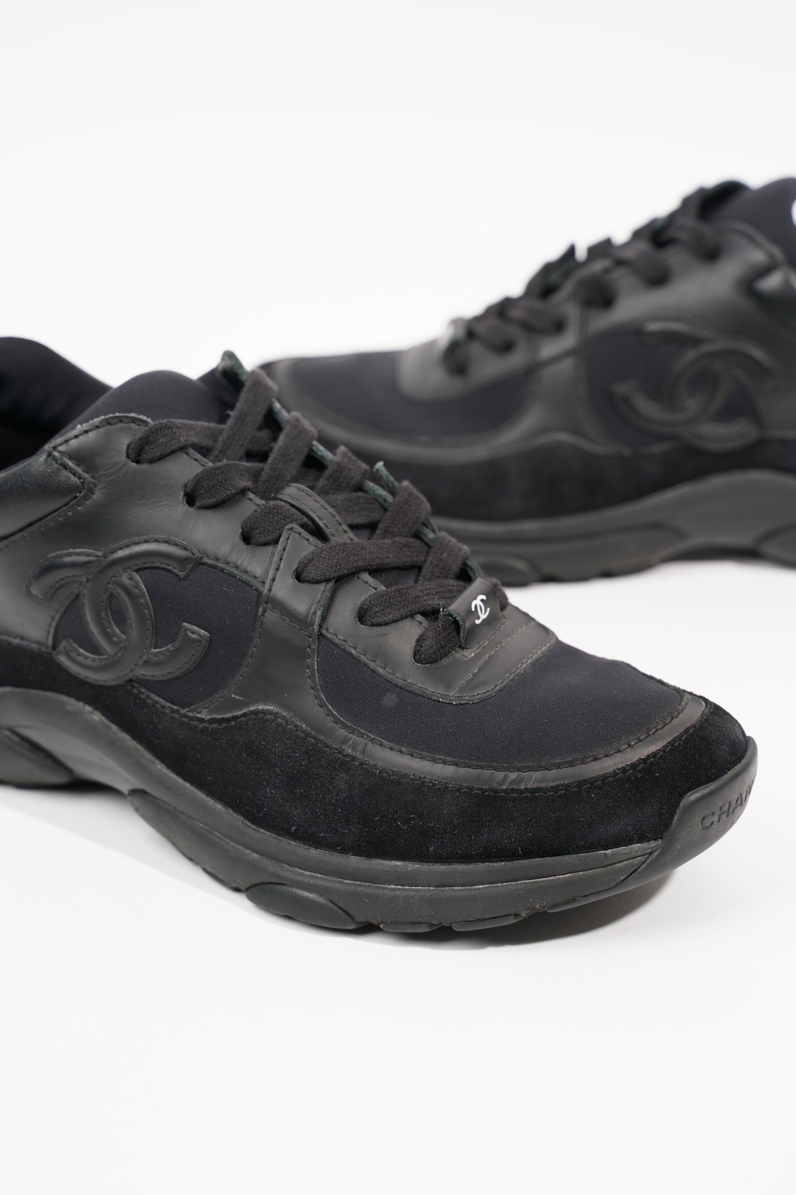 Chanel Womens CC Logo Black EU 38 / UK 5