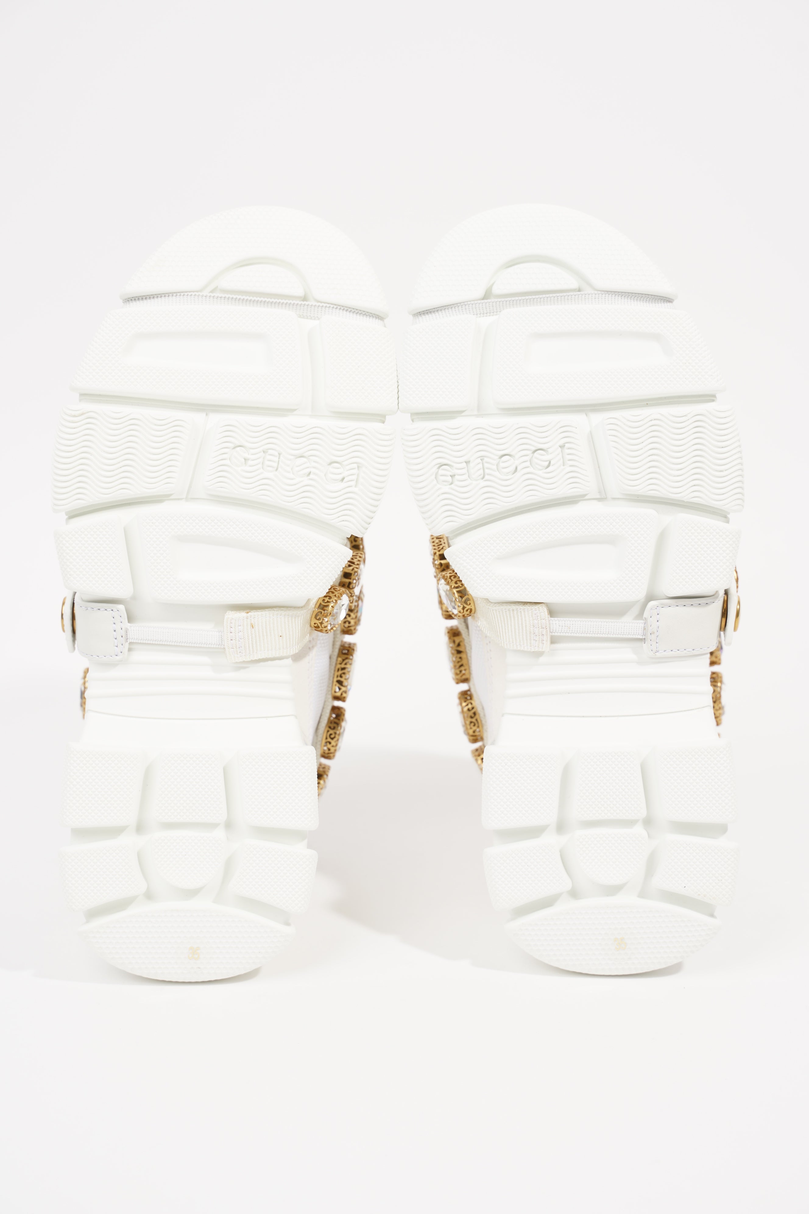 Gucci Womens Flashtrek White EU 35 / UK 2