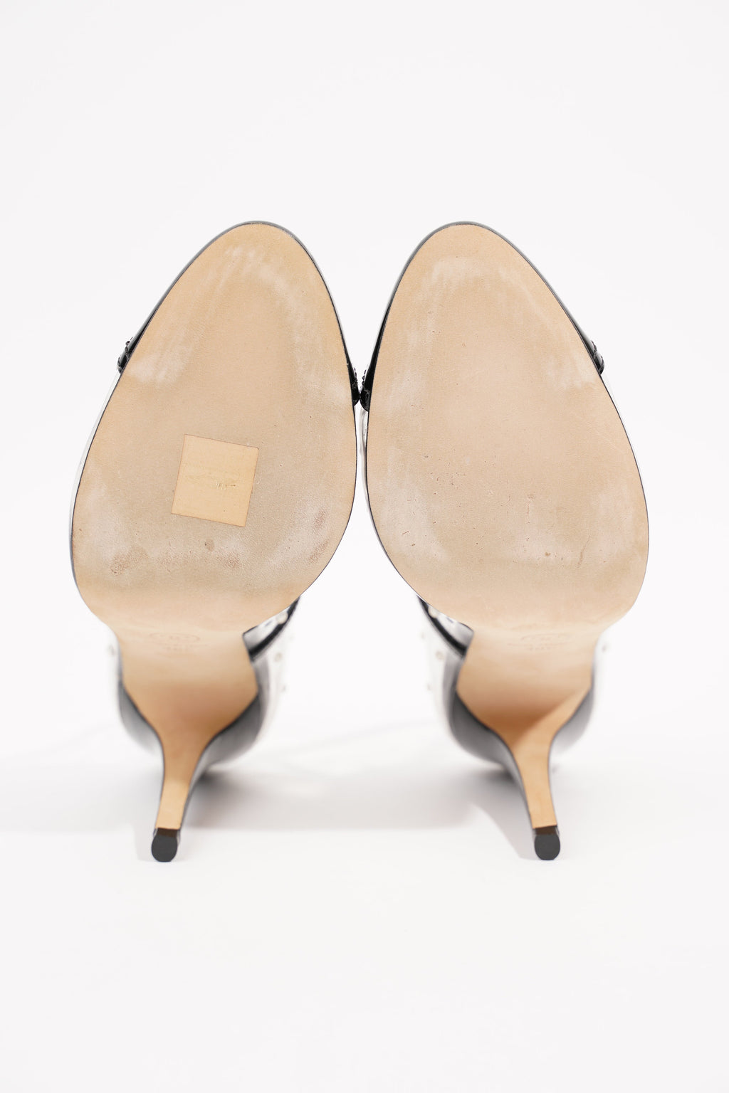 Chanel Womens Transparent Pump Black EU 38 / UK 5