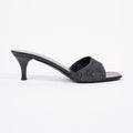 Gucci Womens Mule Sandals Black / White EU 37 / UK 4