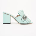 Gucci Womens Marmont Fringe Sandal Baby Blue EU 36 / UK 3