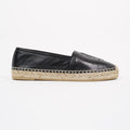 Saint Laurent Womens Espadrille Black EU 38.5 / UK 5.5