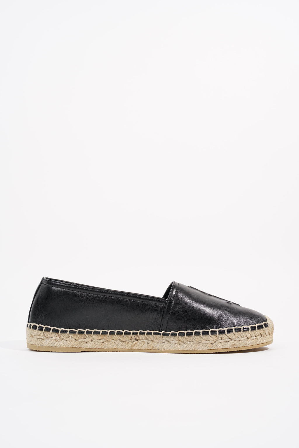 Saint Laurent Womens Espadrille Black EU 38.5 / UK 5.5