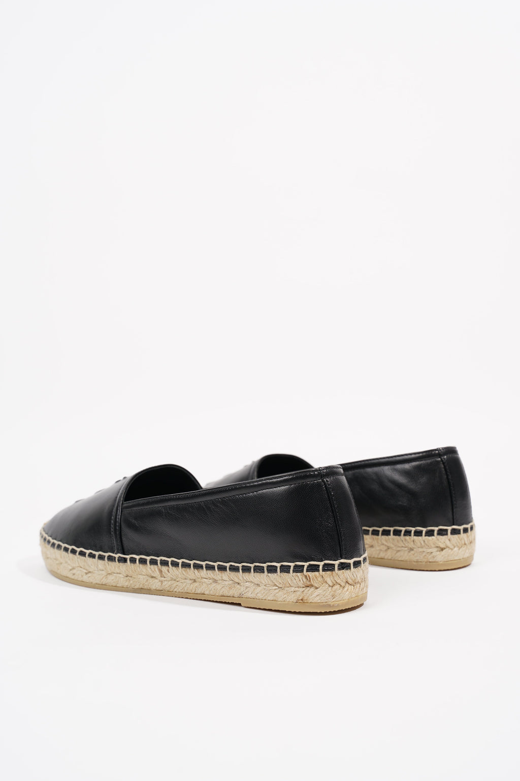 Saint Laurent Womens Espadrille Black EU 38.5 / UK 5.5