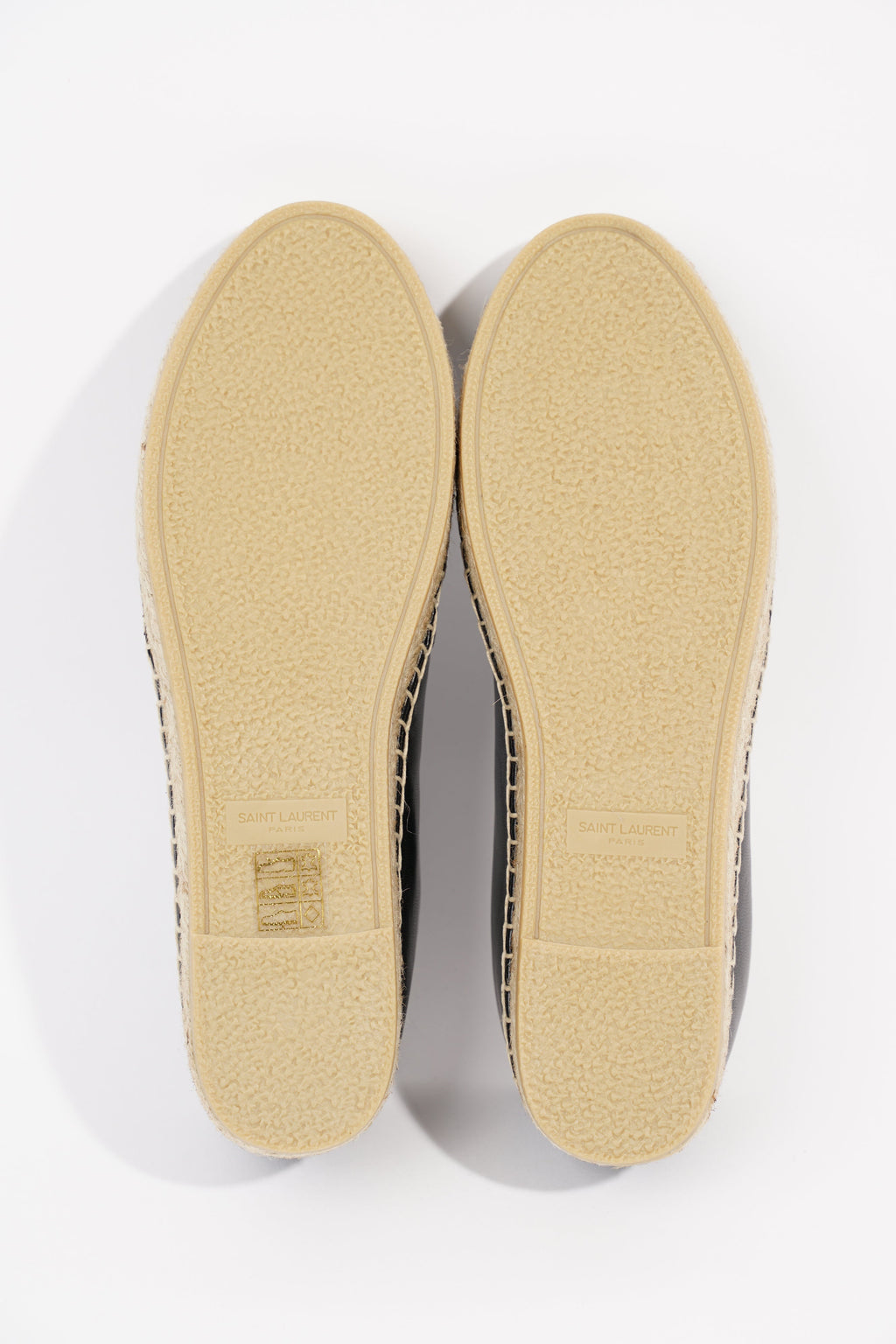Saint Laurent Womens Espadrille Black EU 38.5 / UK 5.5