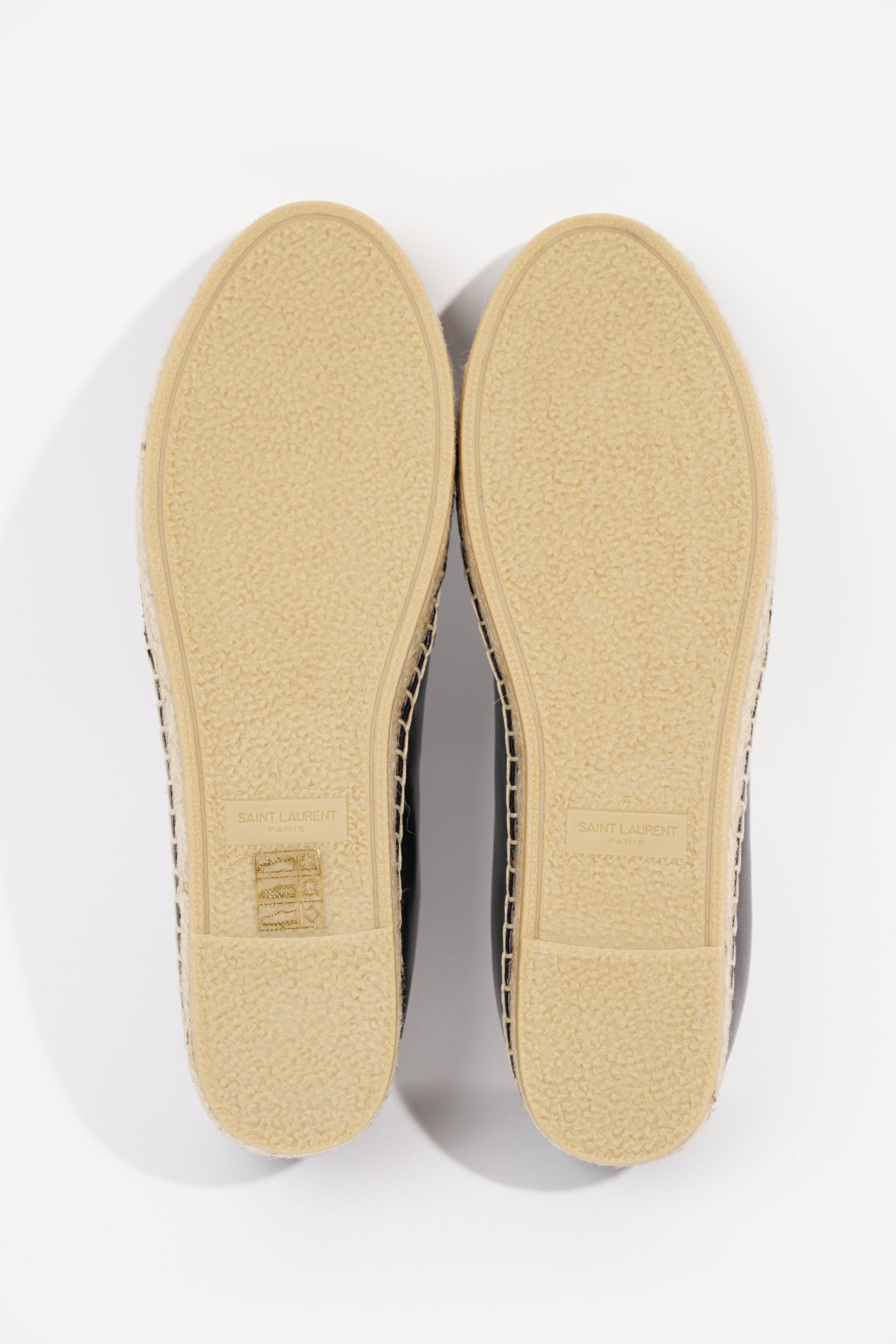 Saint Laurent Womens Espadrille Black EU 38.5 / UK 5.5