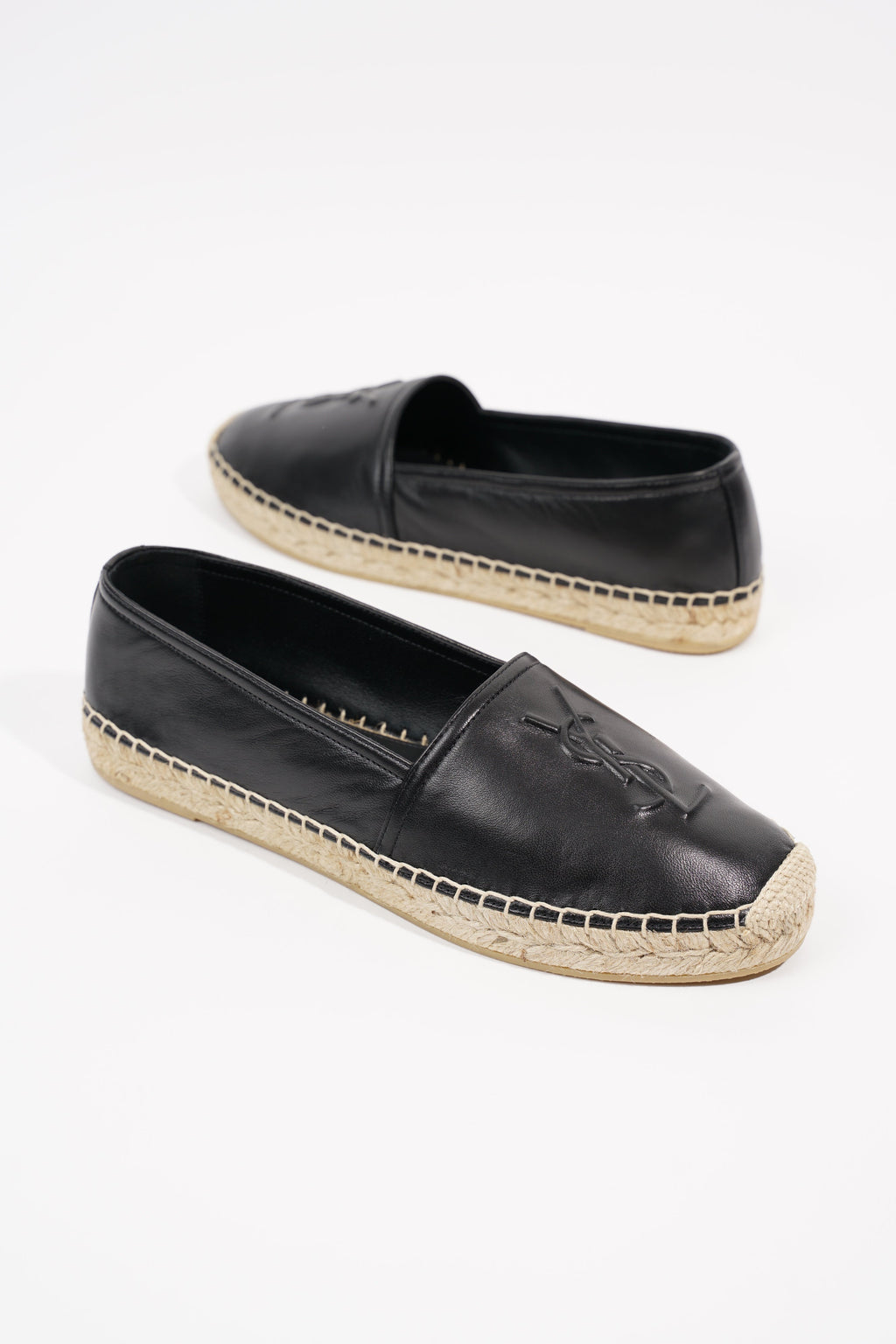 Saint Laurent Womens Espadrille Black EU 38.5 / UK 5.5