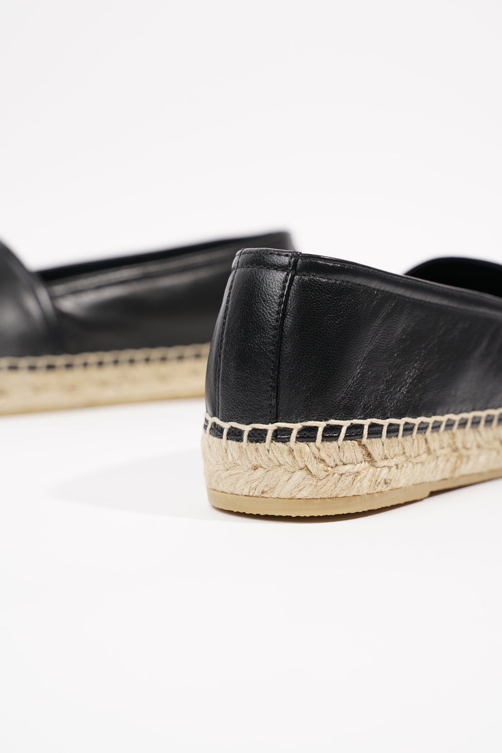 Saint Laurent Womens Espadrille Black EU 38.5 / UK 5.5