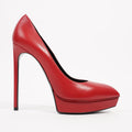 Saint Laurent Womens Janis 105 Red EU 39.5 / UK 6.5