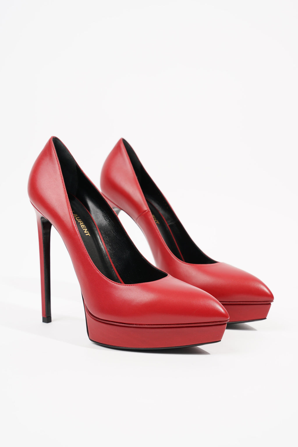 Saint Laurent Womens Janis 105 Red EU 39.5 / UK 6.5