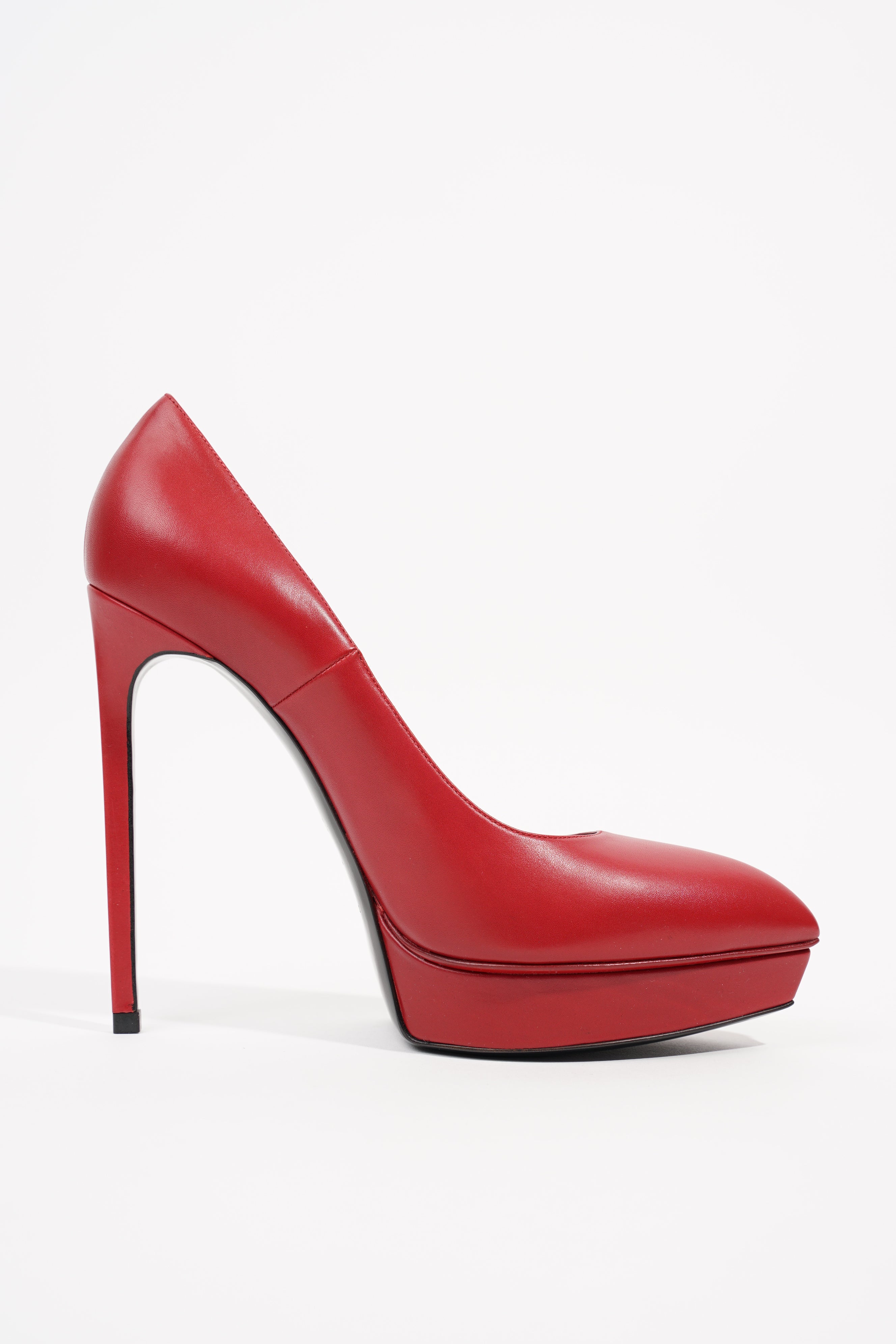 Saint Laurent Womens Janis 105 Red EU 39.5 / UK 6.5