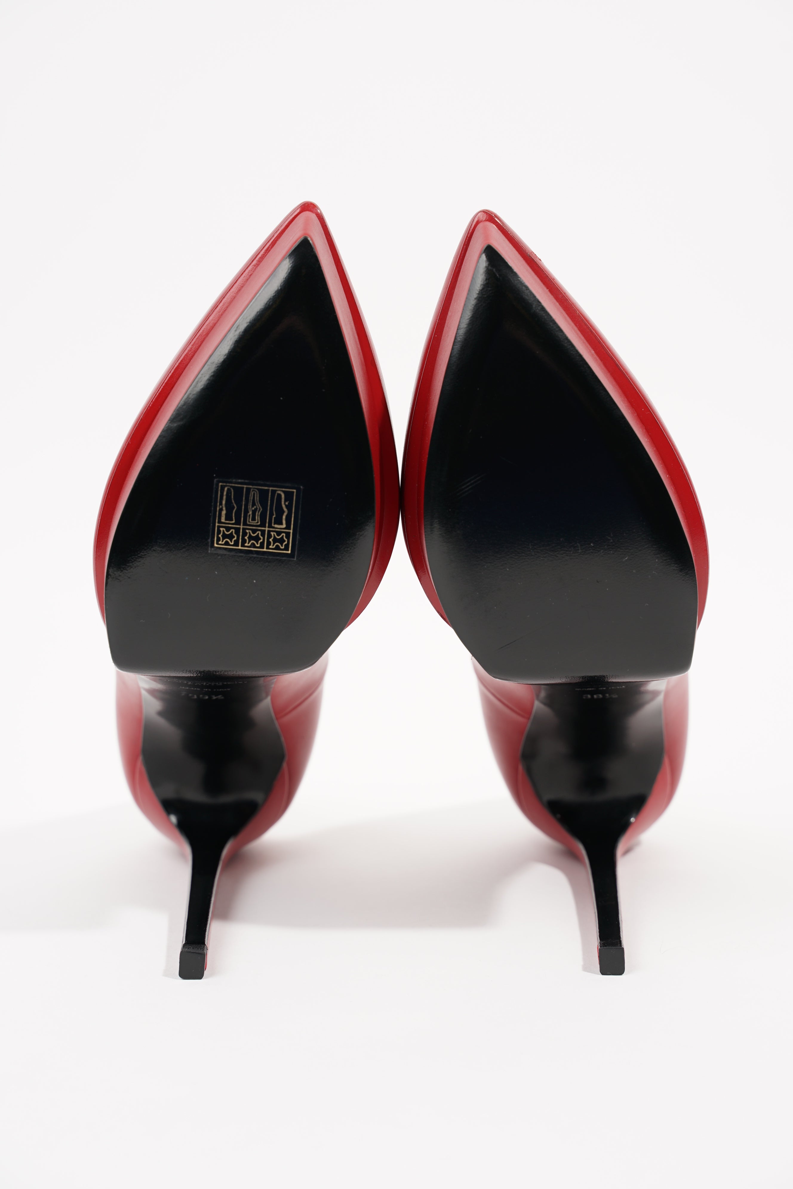 Saint Laurent Womens Janis 105 Red EU 39.5 / UK 6.5