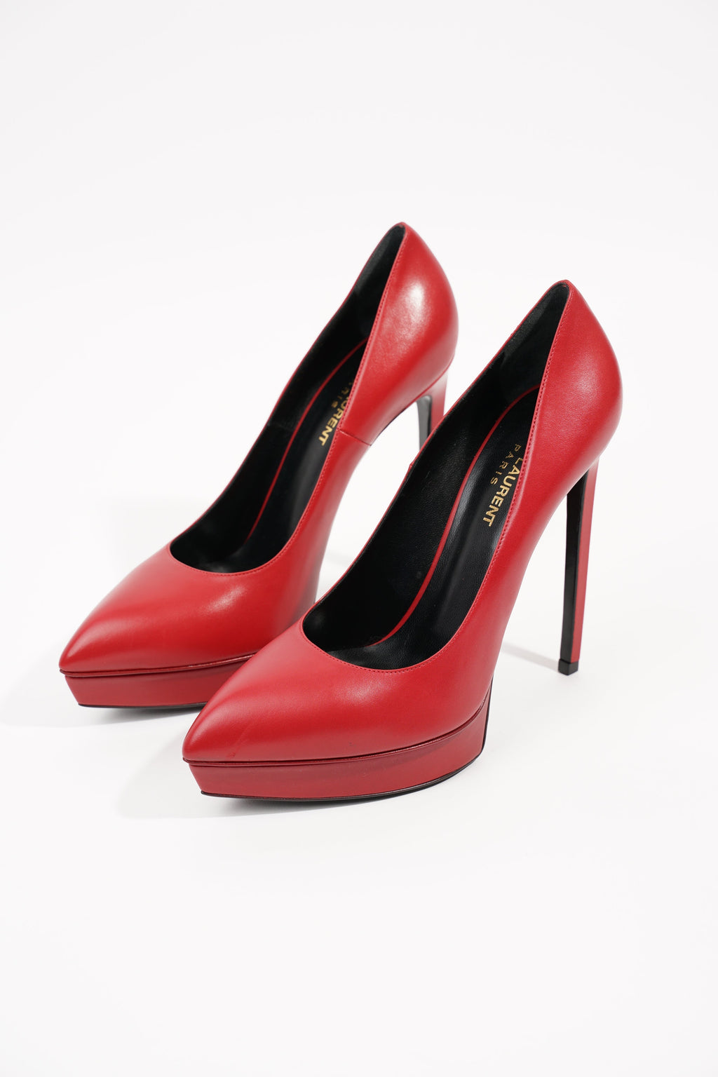 Saint Laurent Womens Janis 105 Red EU 39.5 / UK 6.5