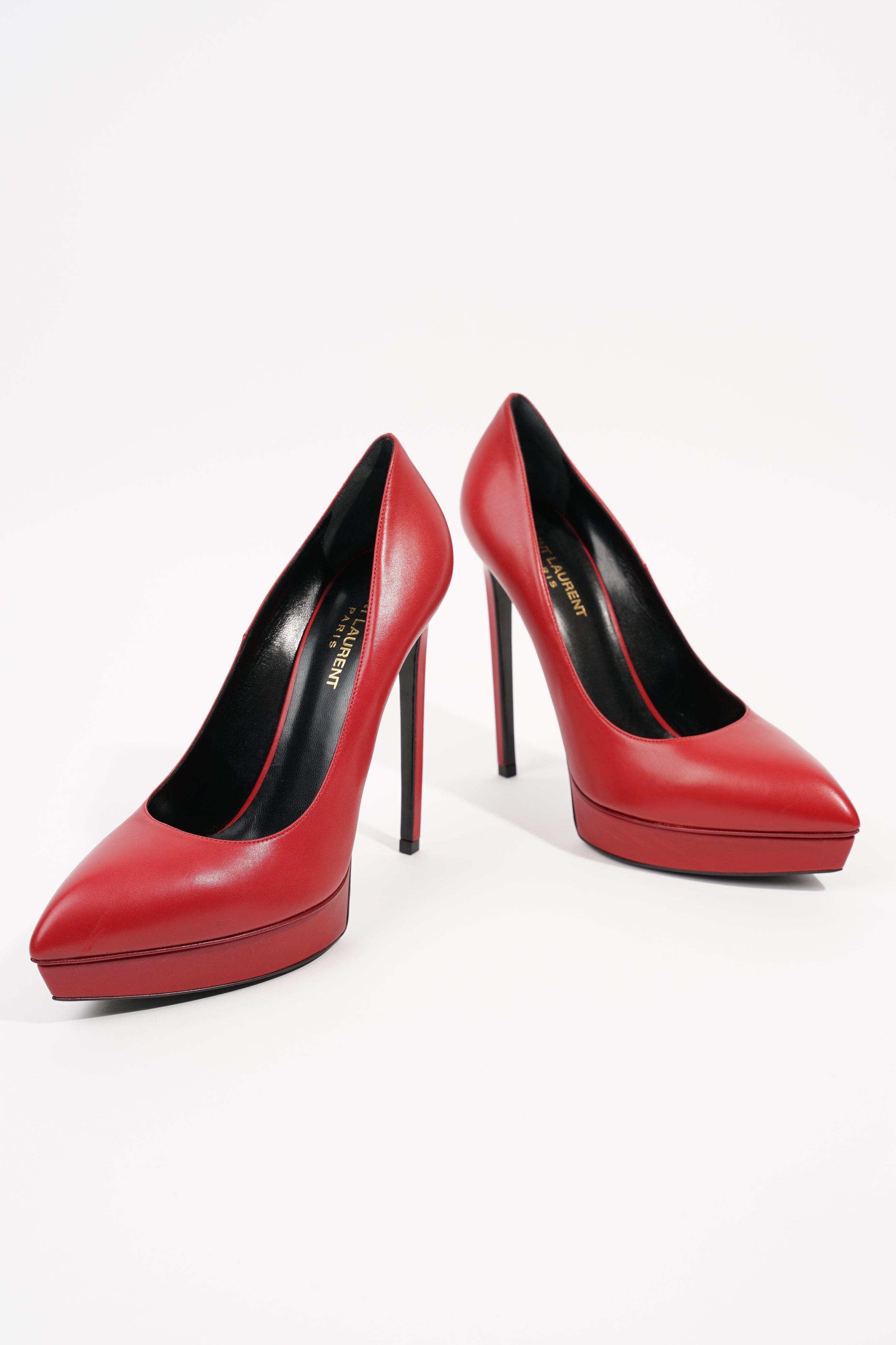 Saint Laurent Womens Janis 105 Red EU 39.5 / UK 6.5