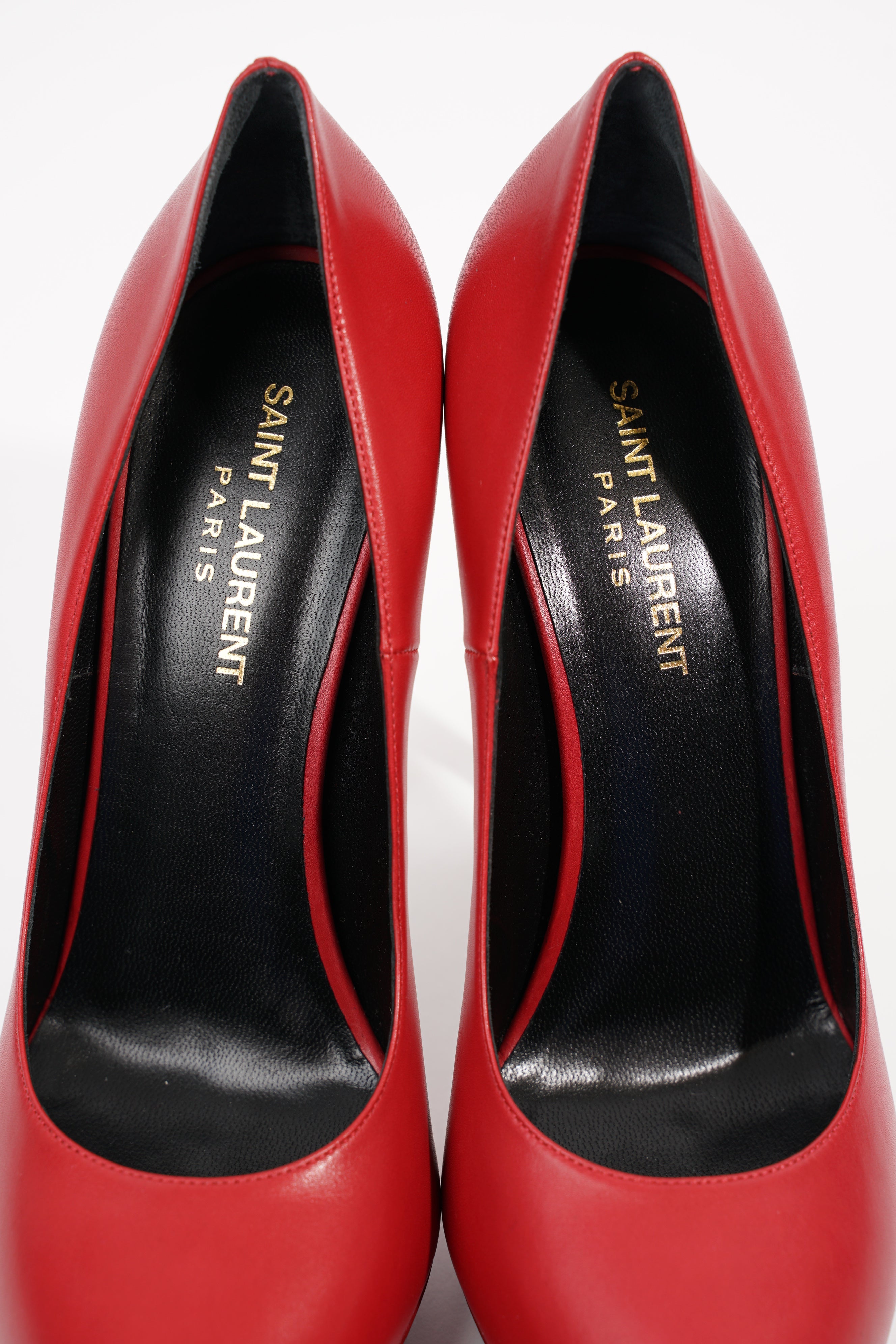Saint Laurent Womens Janis 105 Red EU 39.5 / UK 6.5