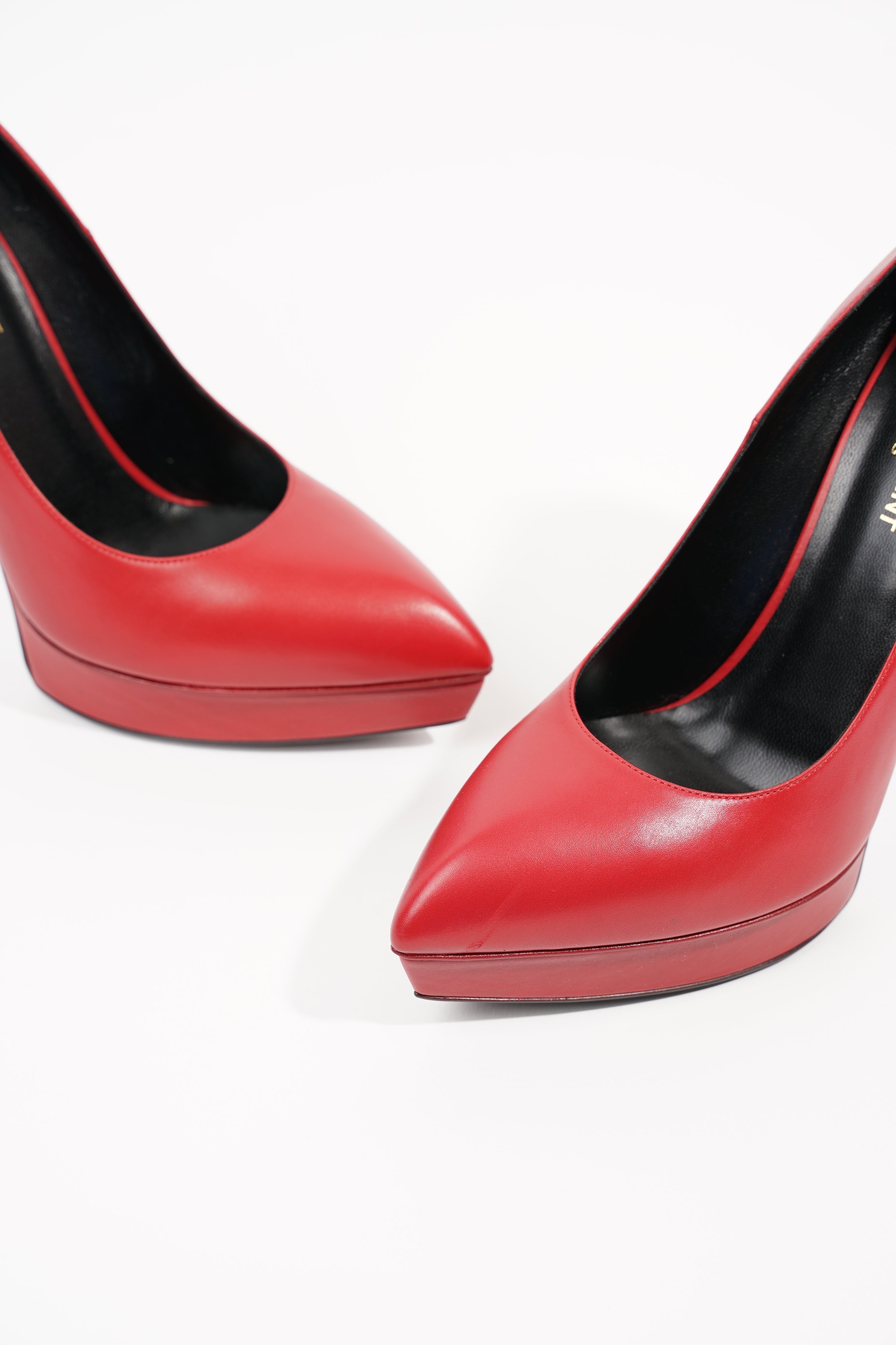 Saint Laurent Womens Janis 105 Red EU 39.5 / UK 6.5
