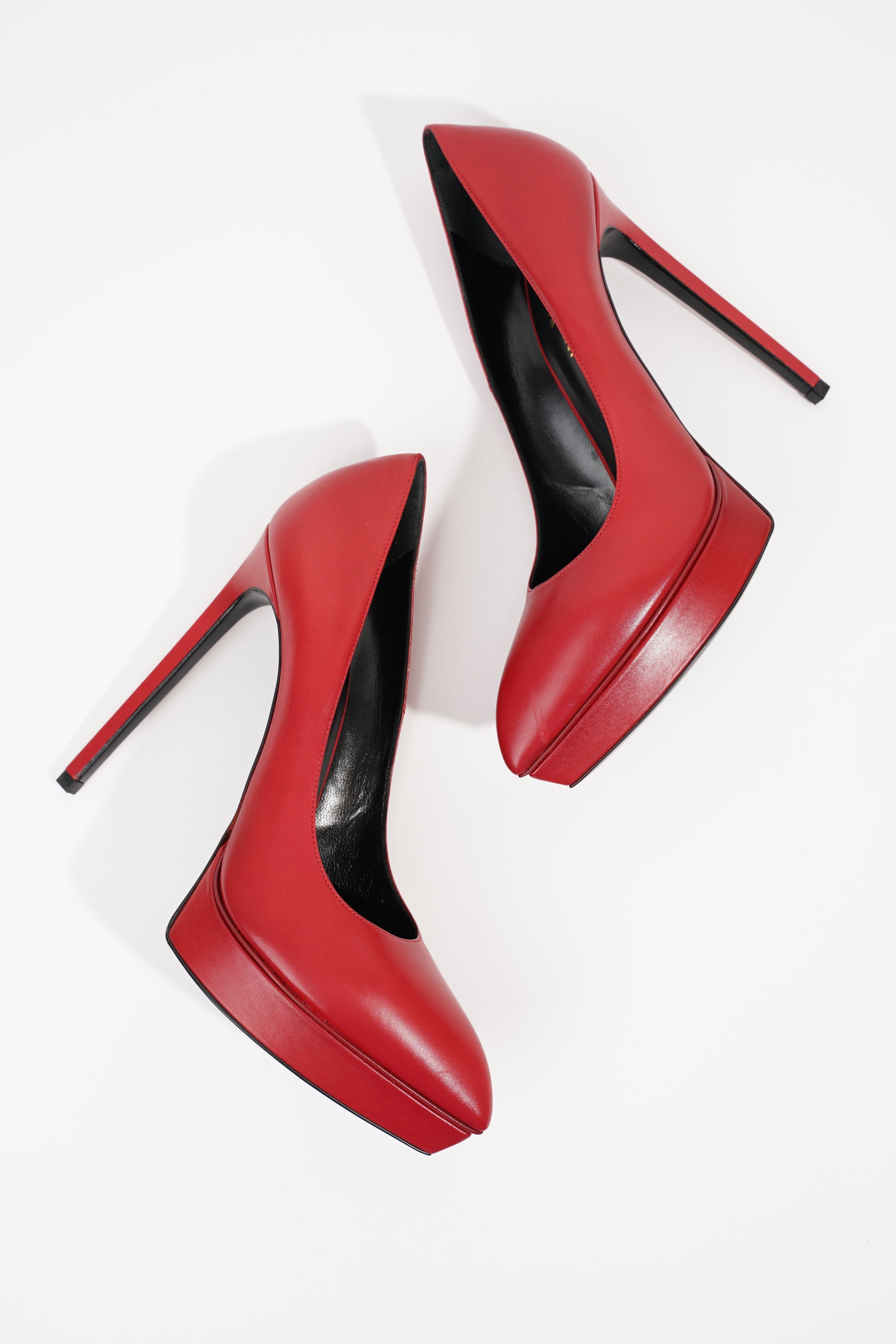 Saint Laurent Womens Janis 105 Red EU 39.5 / UK 6.5