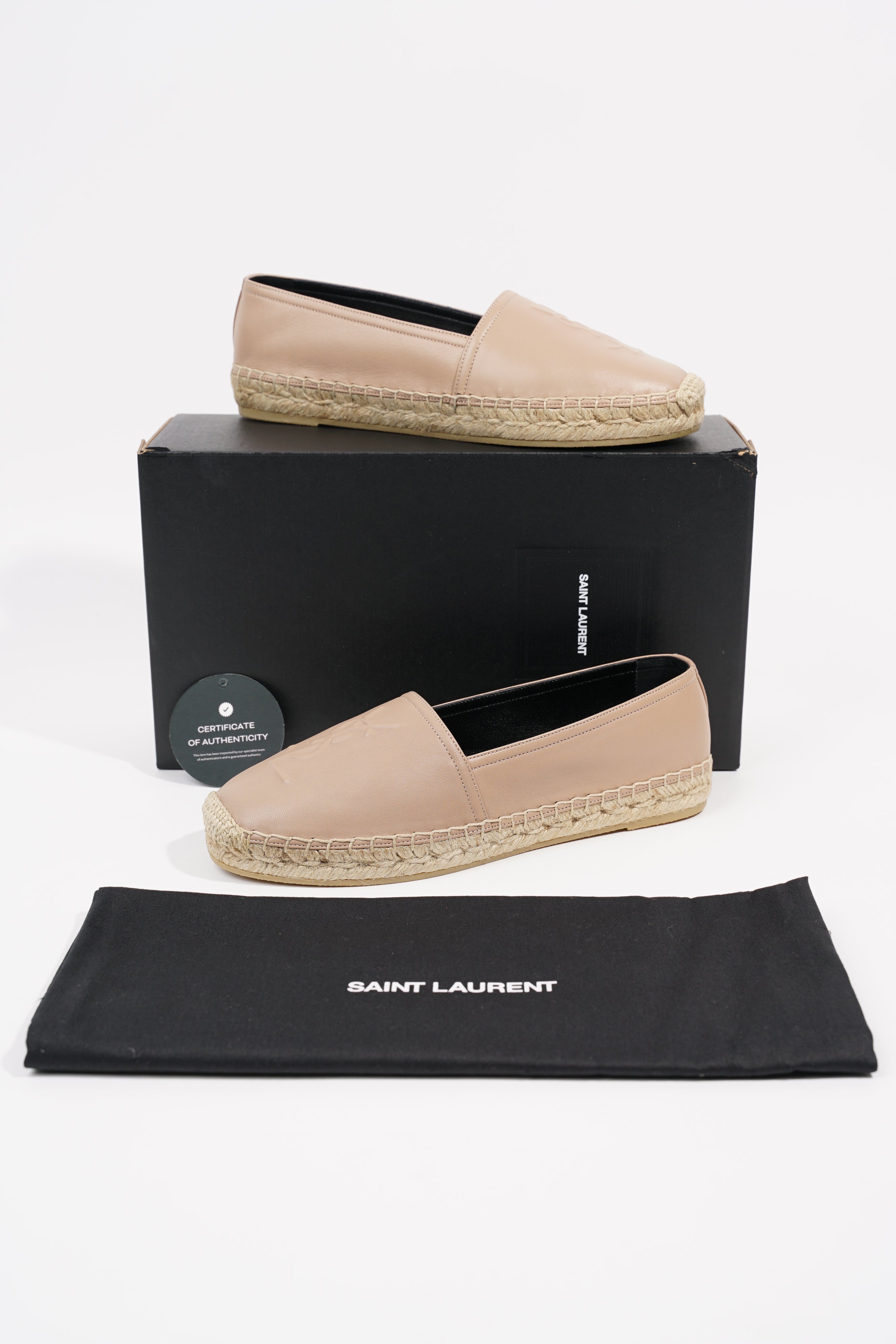 Saint Laurent Womens Espadrille Nude EU 37.5 / UK 4.5
