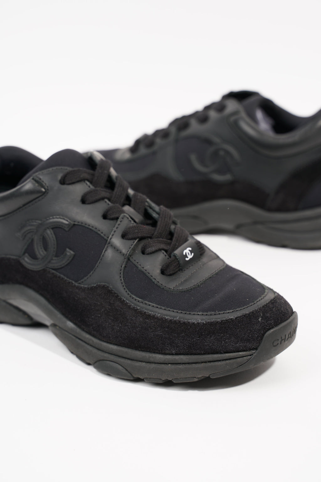 Chanel Womens CC Logo Black EU 36 / UK 3