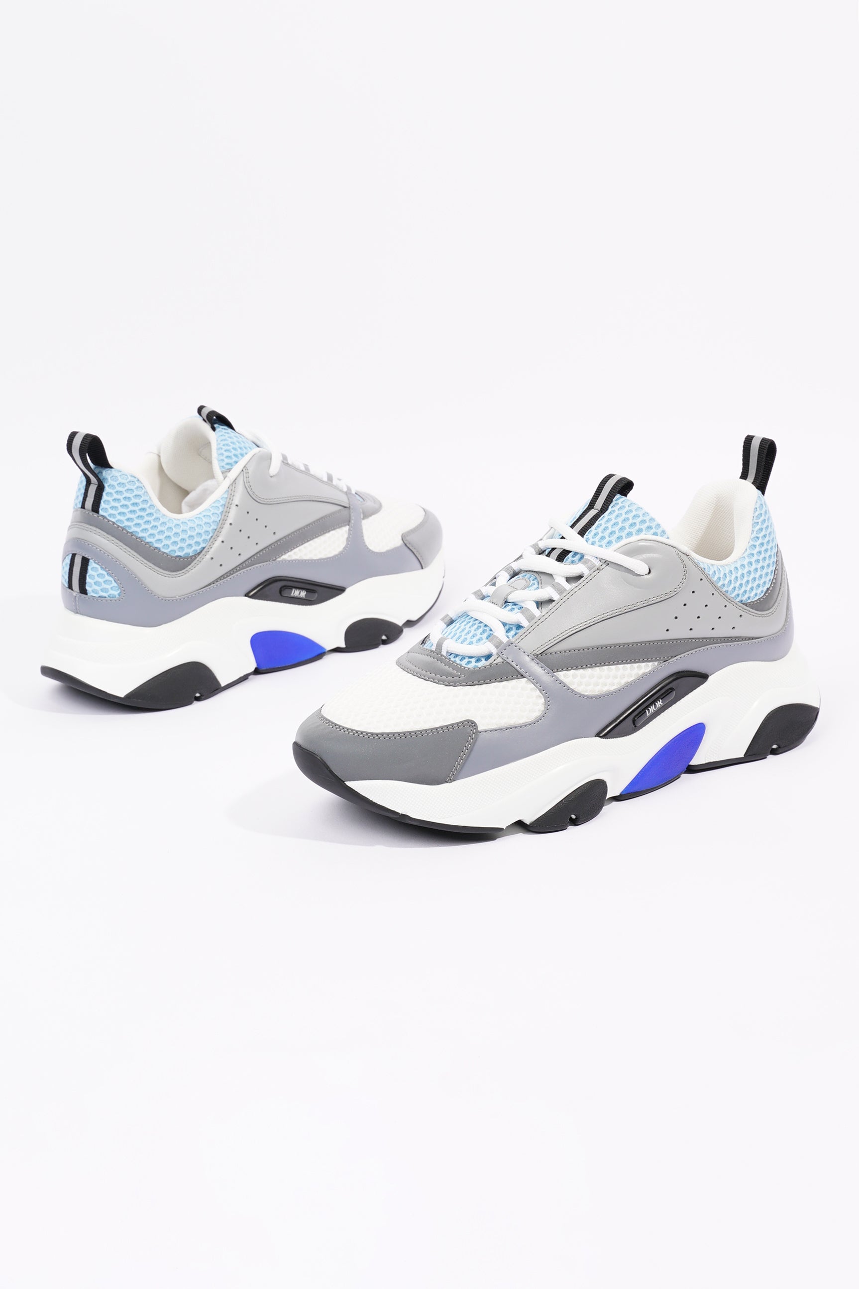 Christian Dior Mens B22 Grey / White / Baby Blue EU 43.5 / UK 9.5
