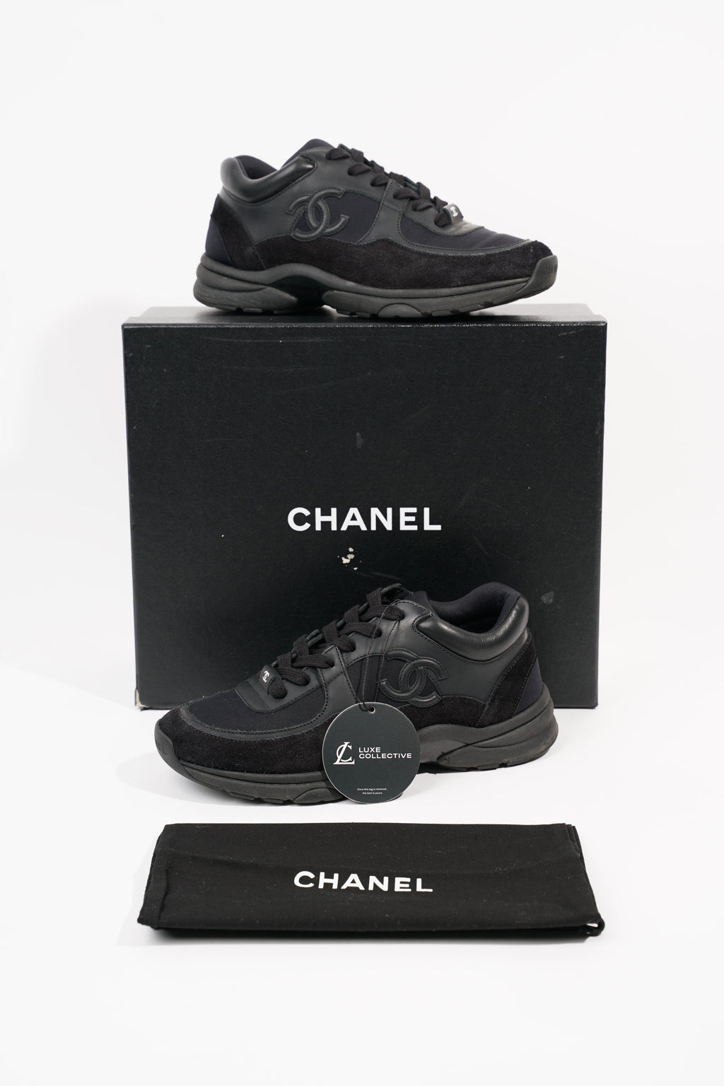 Chanel Womens CC Logo Black EU 36 / UK 3