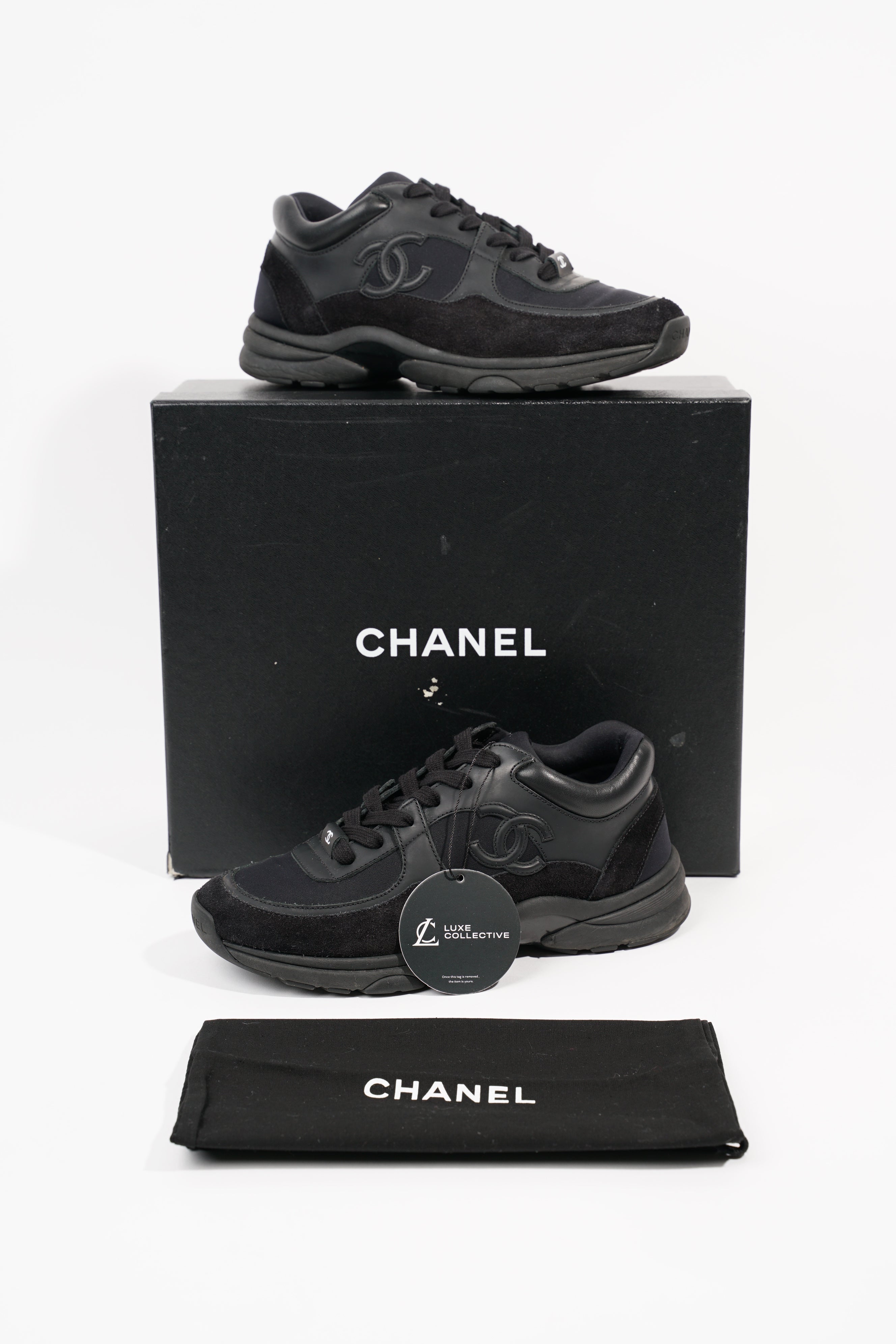 Chanel Womens CC Logo Black EU 36 / UK 3