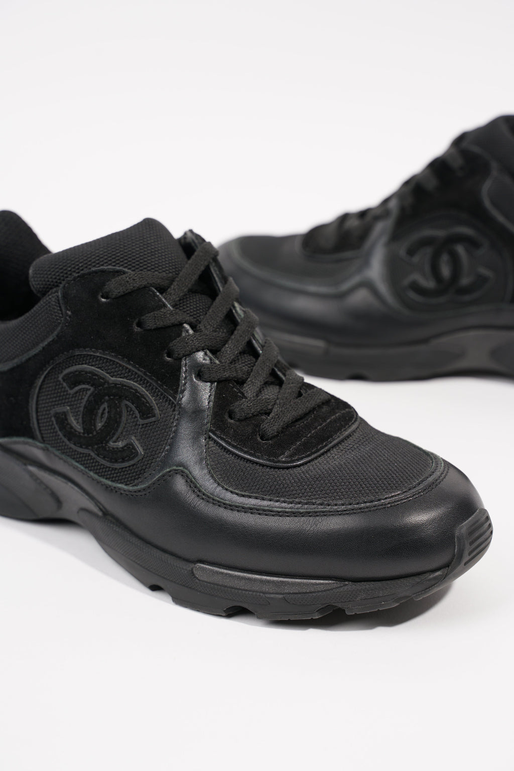 Chanel Womens CC Logo Black EU 37 / UK 4