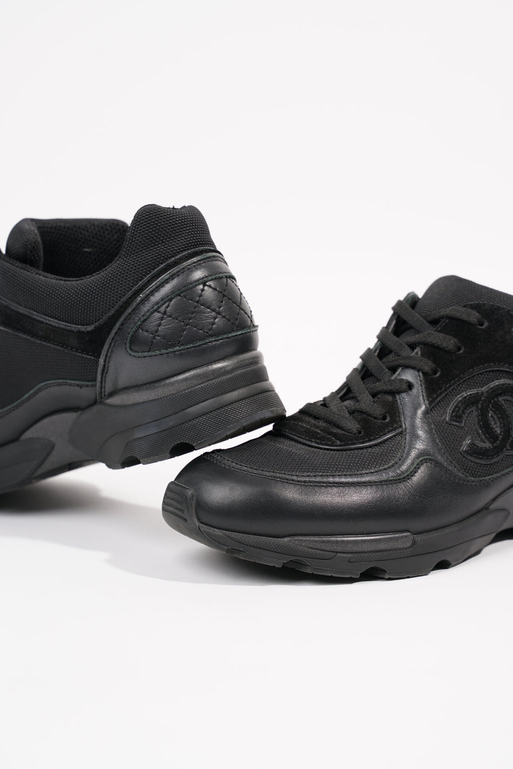 Chanel Womens CC Logo Black EU 37 / UK 4