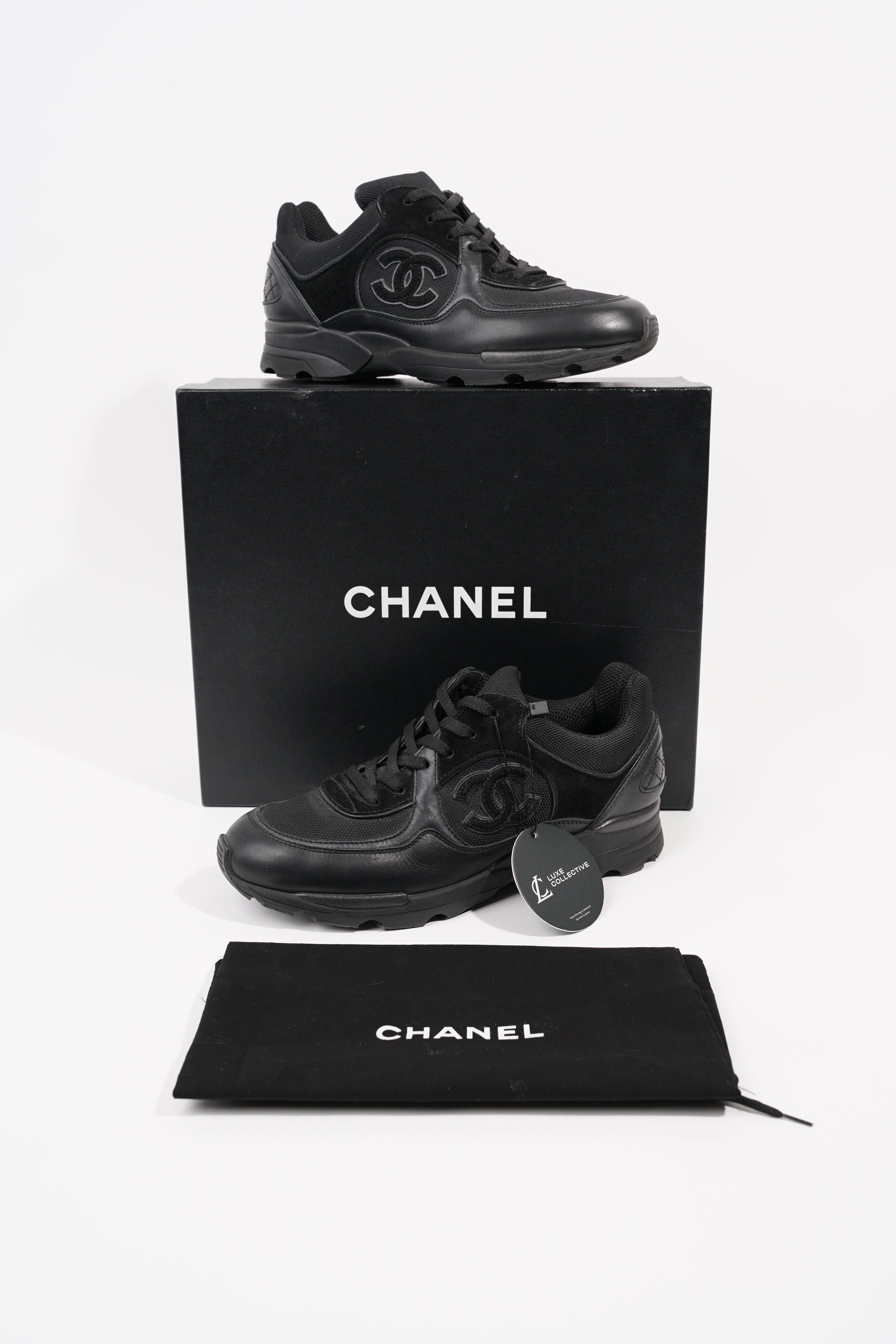 Chanel Womens CC Logo Black EU 37 / UK 4