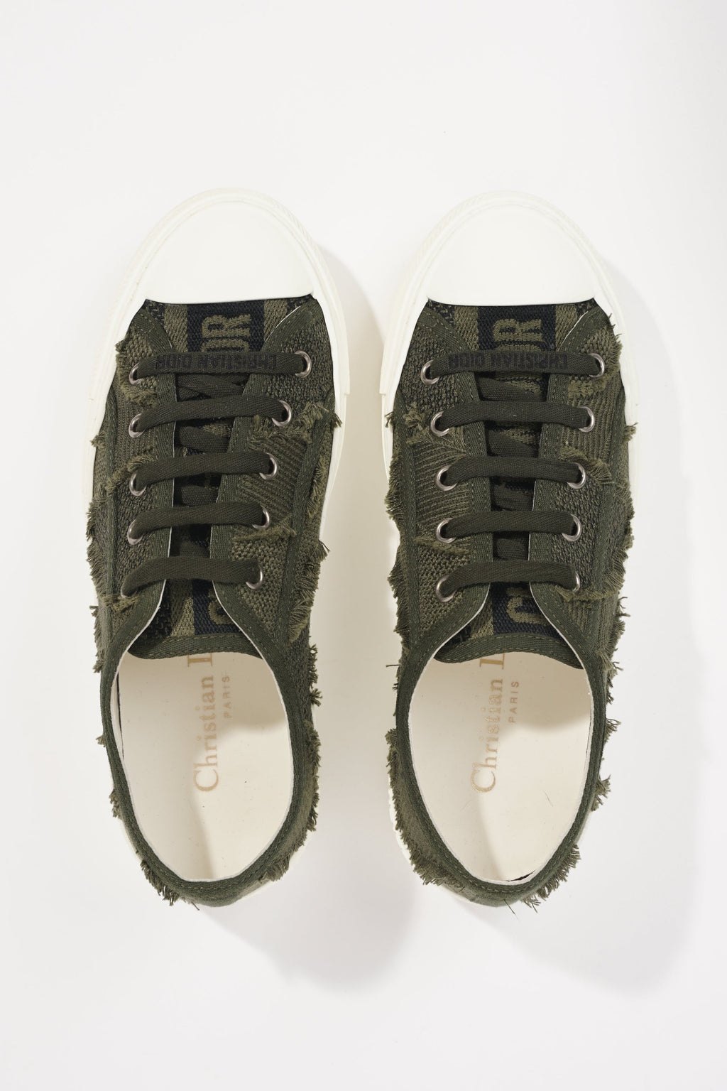 Christian Dior Womens Walk n' Dior Green / White EU 35.5 / UK 2.5